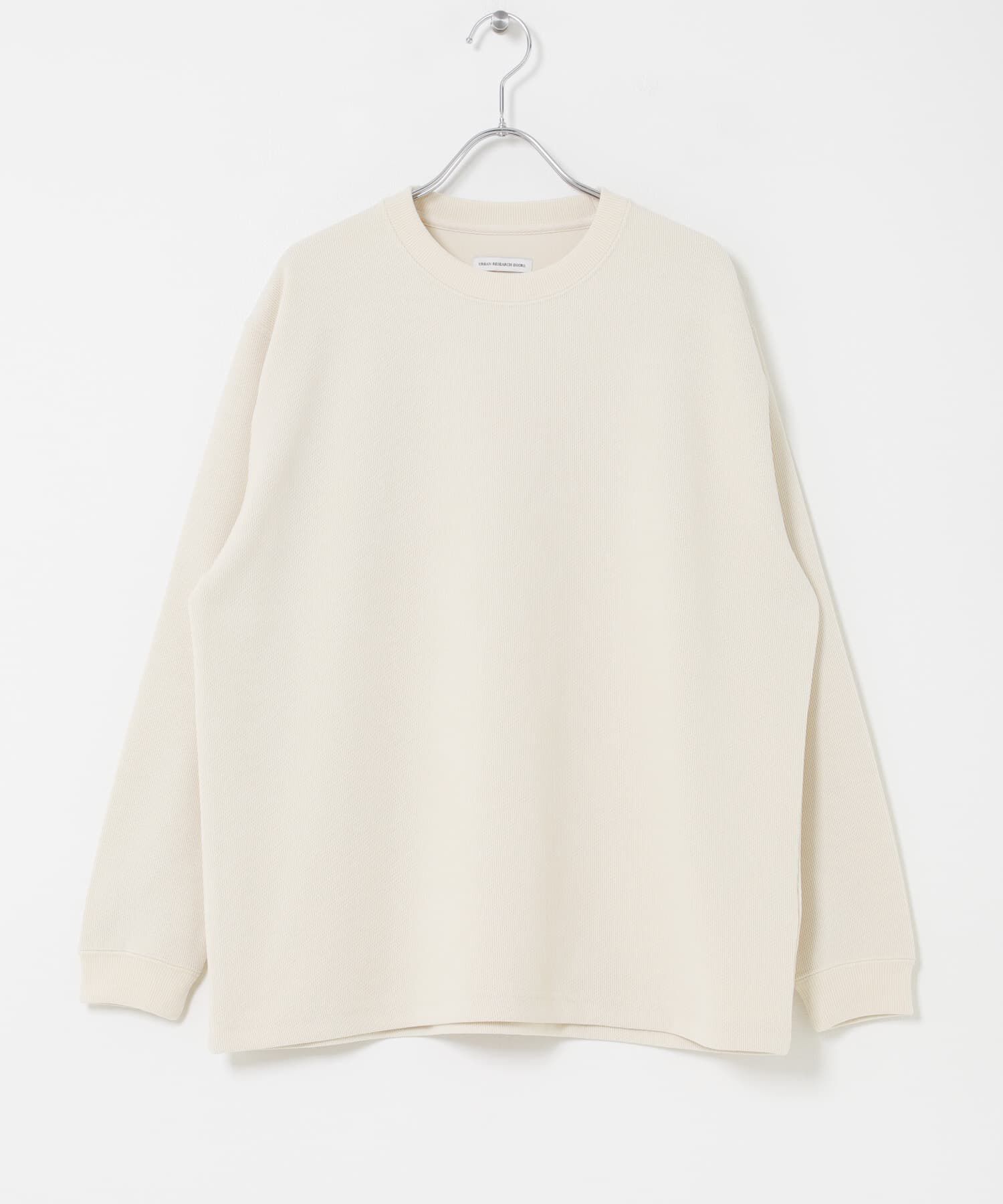 URBAN RESEARCH DOORS「コーデュロイタッチクルーネックロングスリーブ Tシャツ」|Tシャツ・カットソー|