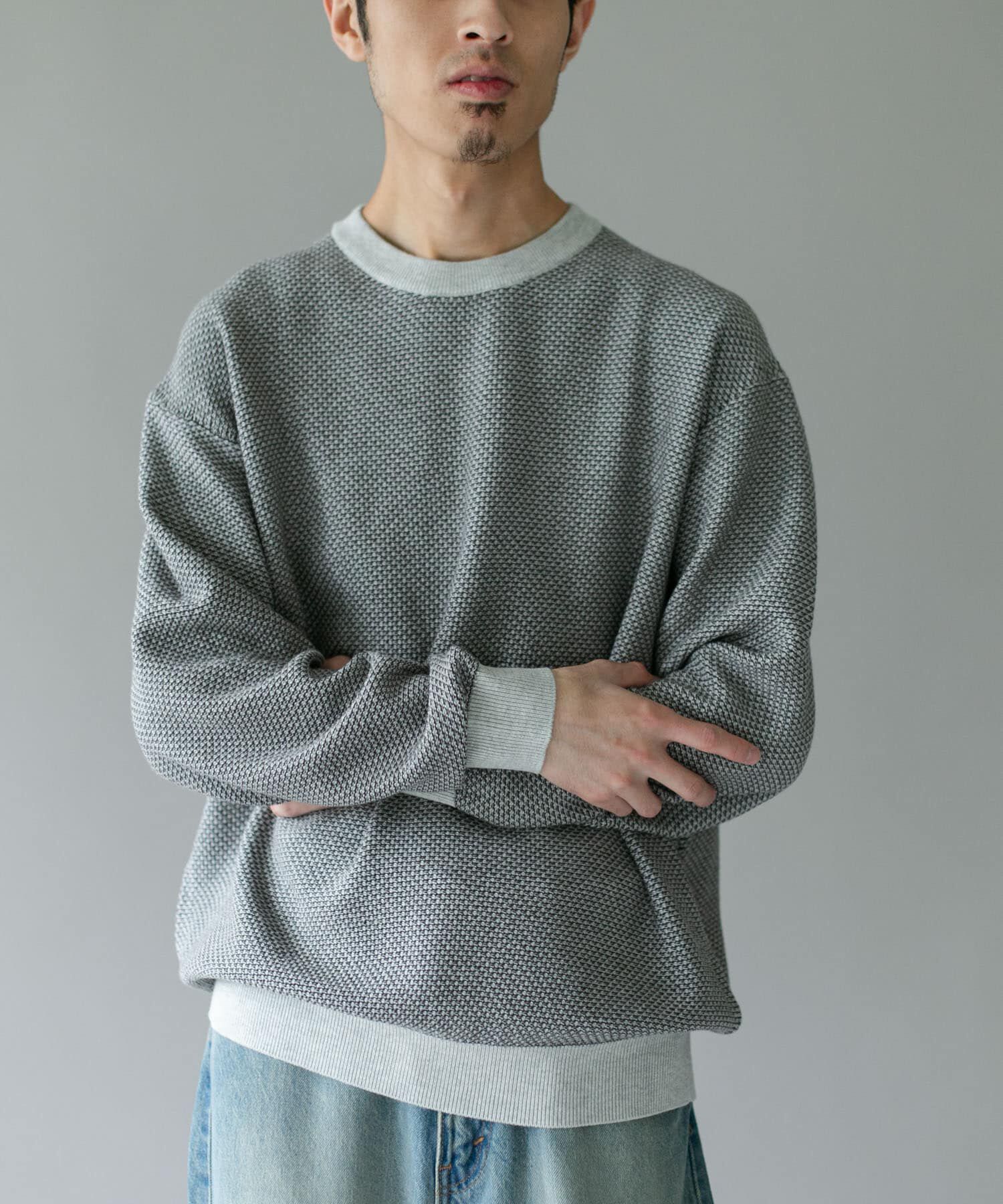 URBAN RESEARCH DOORS「配色カノコニットプルオーバー」|ニット・セーター|