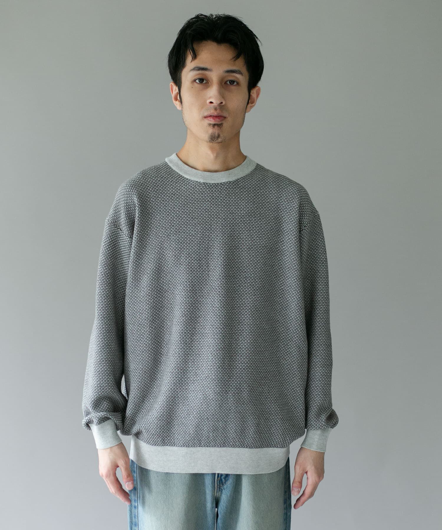 URBAN RESEARCH DOORS「配色カノコニットプルオーバー」|ニット・セーター|