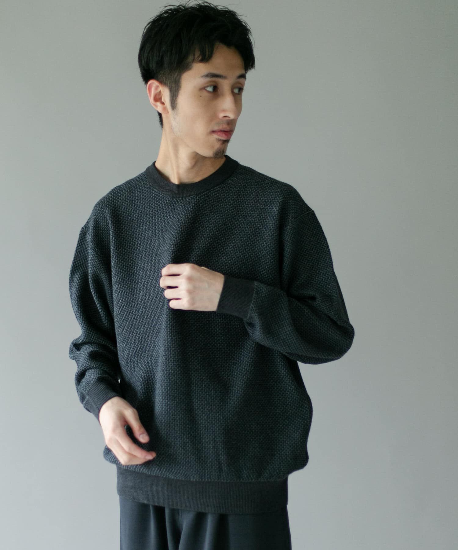 URBAN RESEARCH DOORS「配色カノコニットプルオーバー」|ニット・セーター|