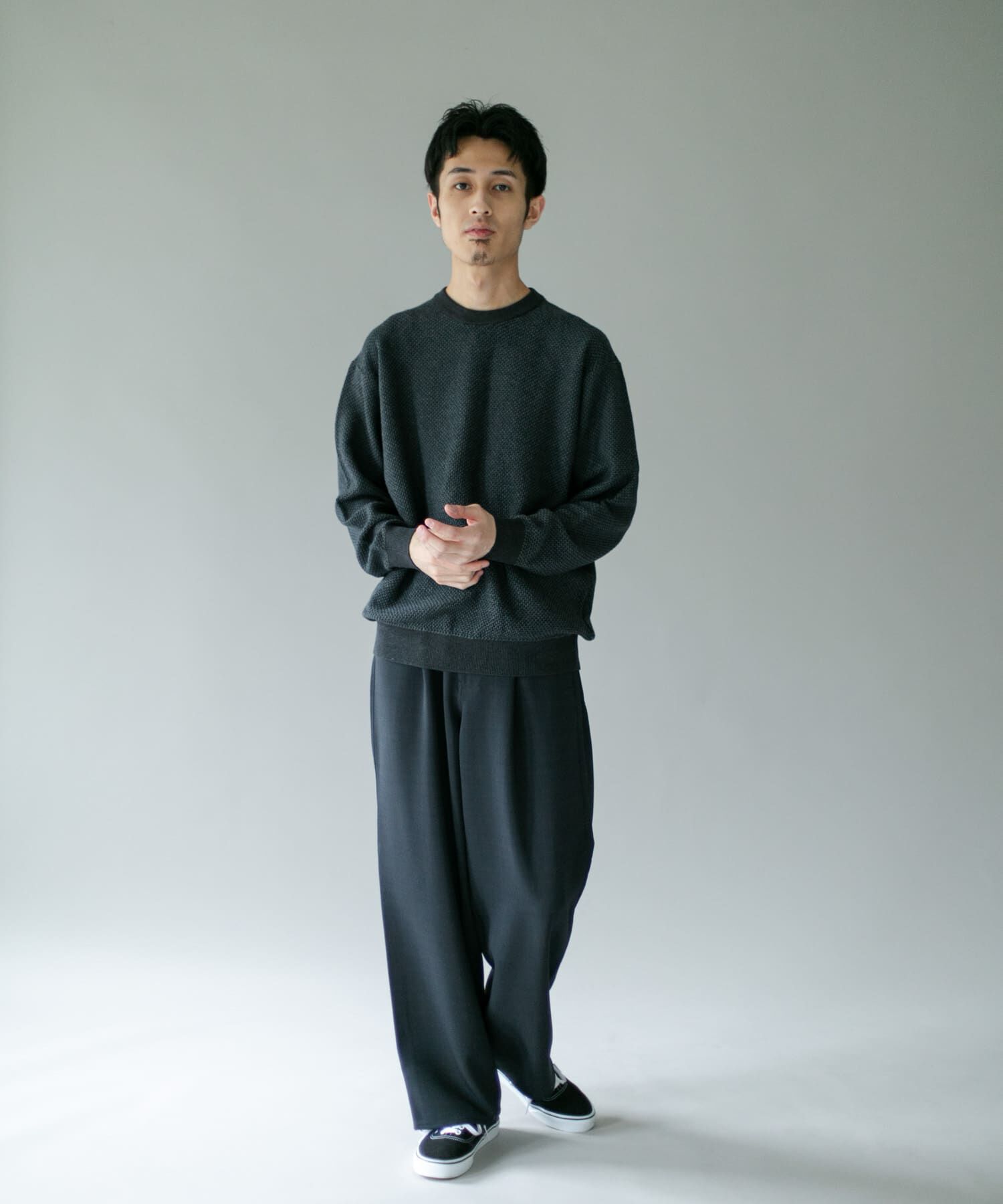 URBAN RESEARCH DOORS「配色カノコニットプルオーバー」|ニット・セーター|