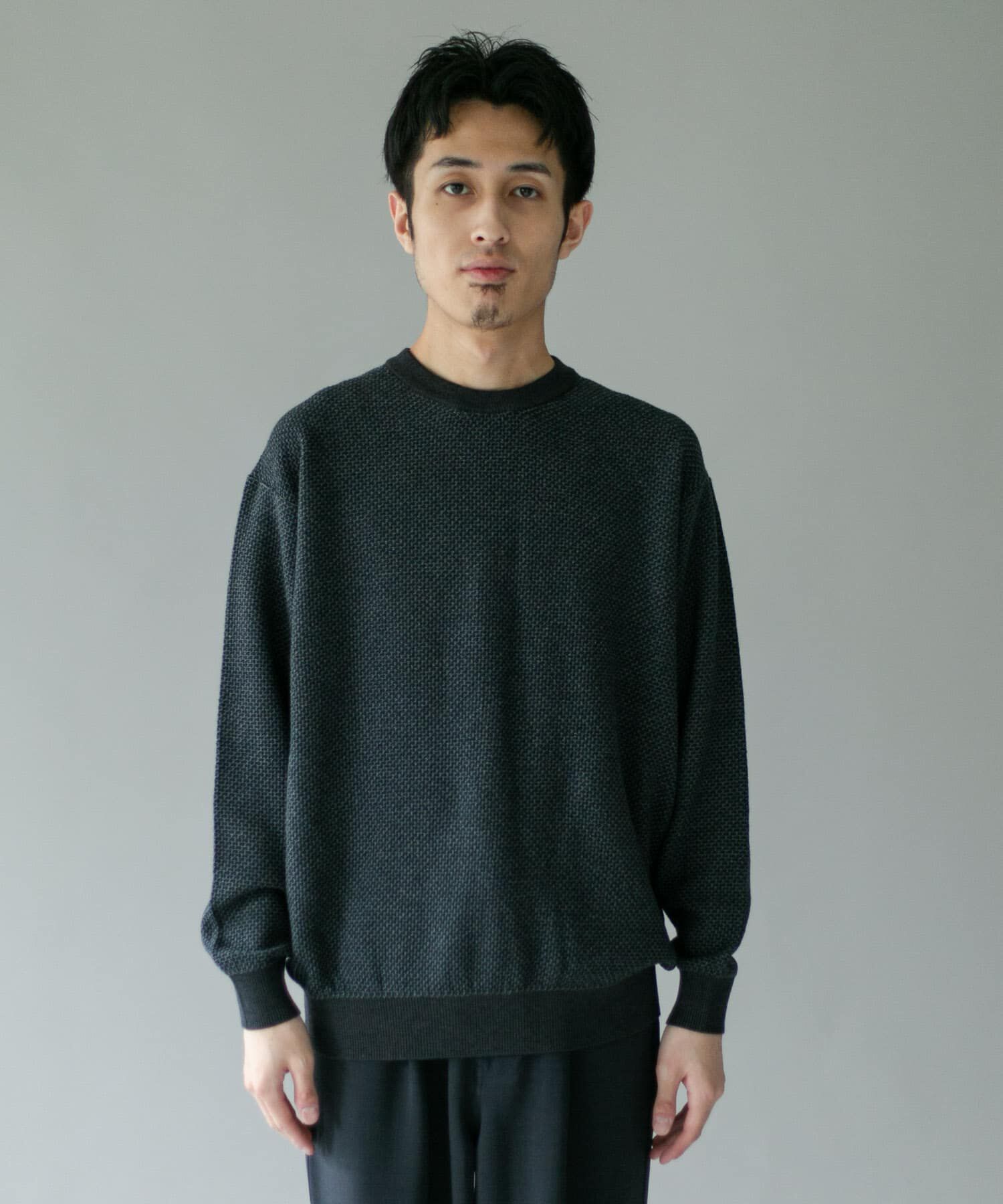 URBAN RESEARCH DOORS「配色カノコニットプルオーバー」|ニット・セーター|