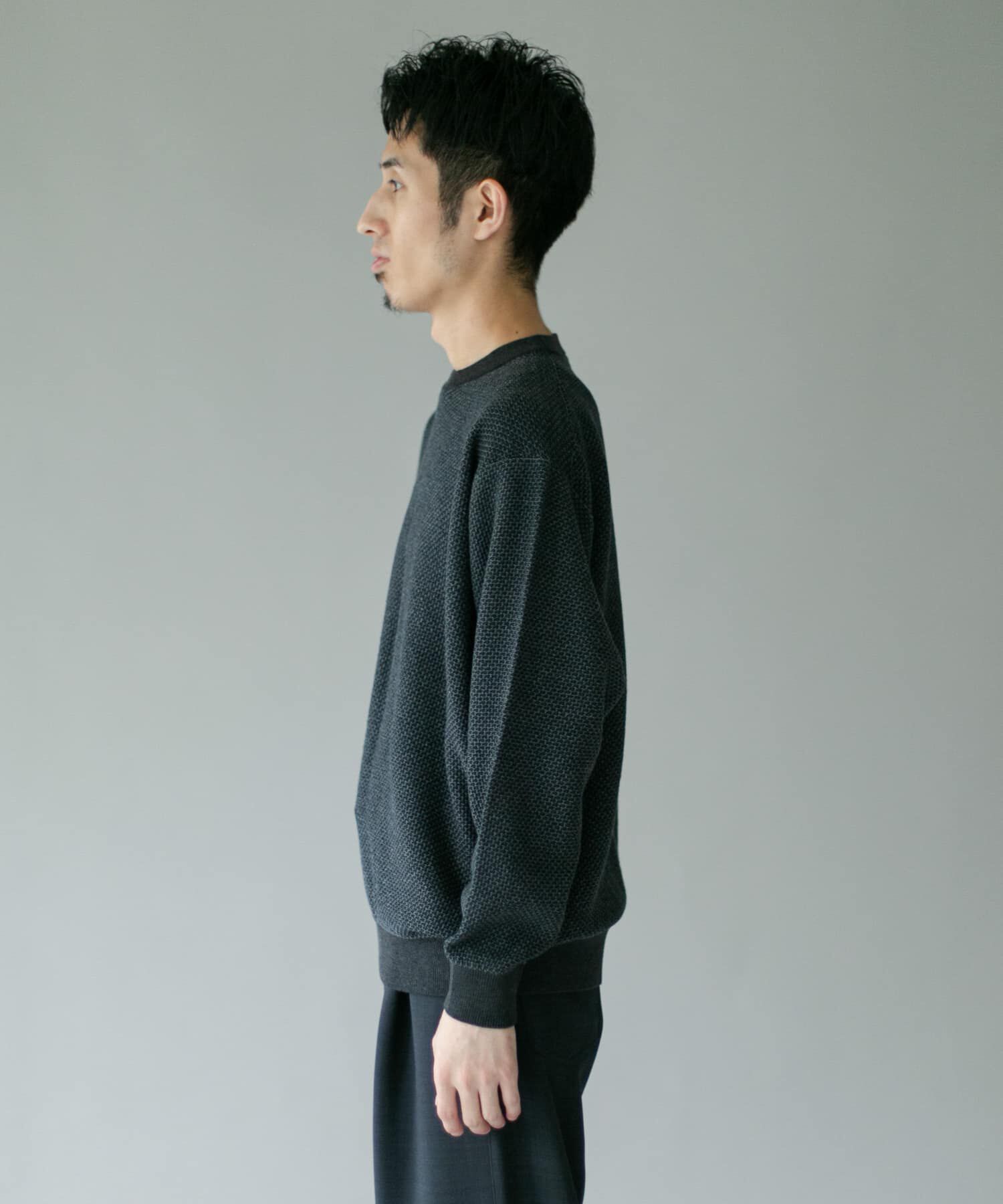 URBAN RESEARCH DOORS「配色カノコニットプルオーバー」|ニット・セーター|