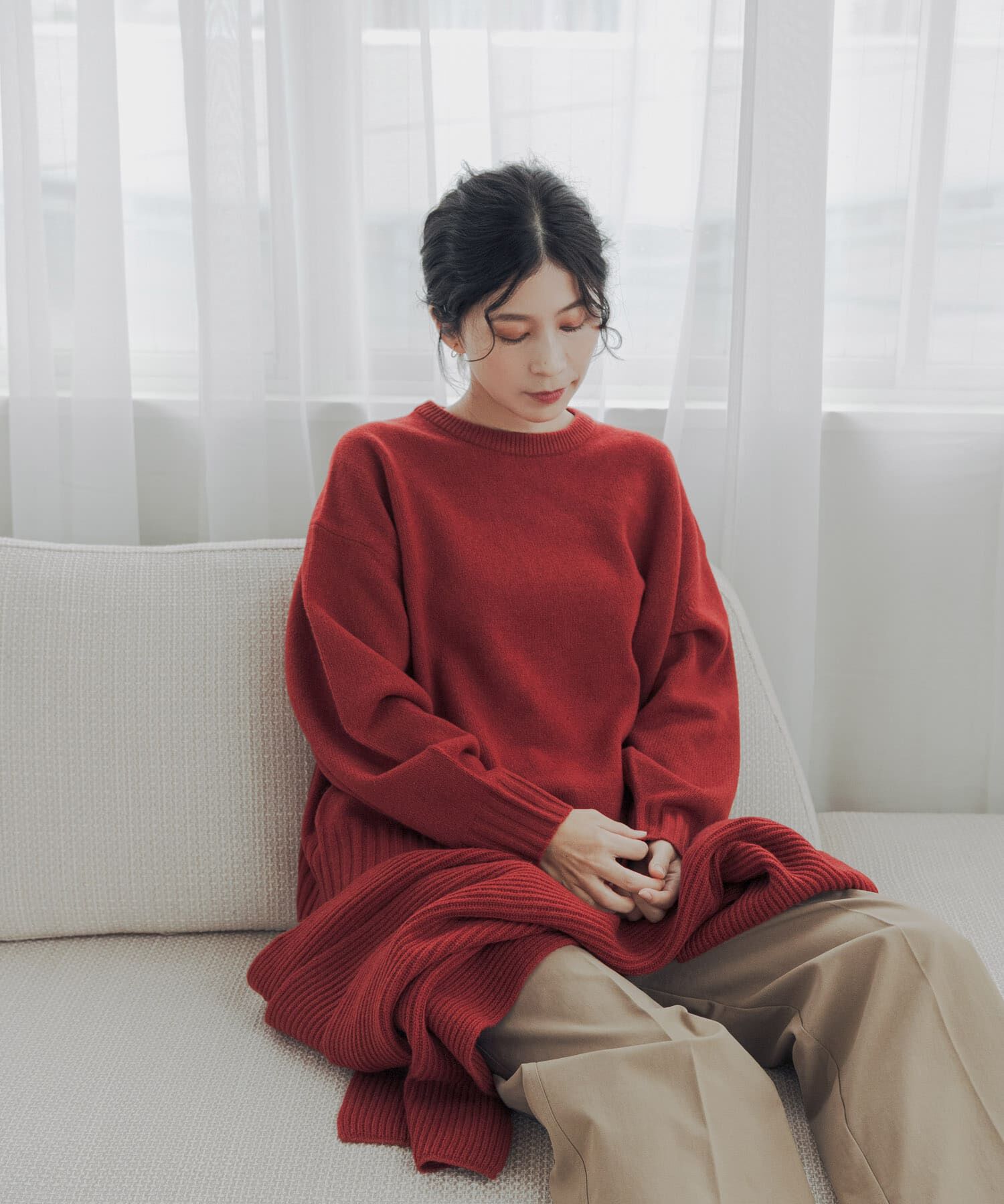 URBAN RESEARCH DOORS「ハミルトンウールーワイドプルオーバー」|ニット・セーター|