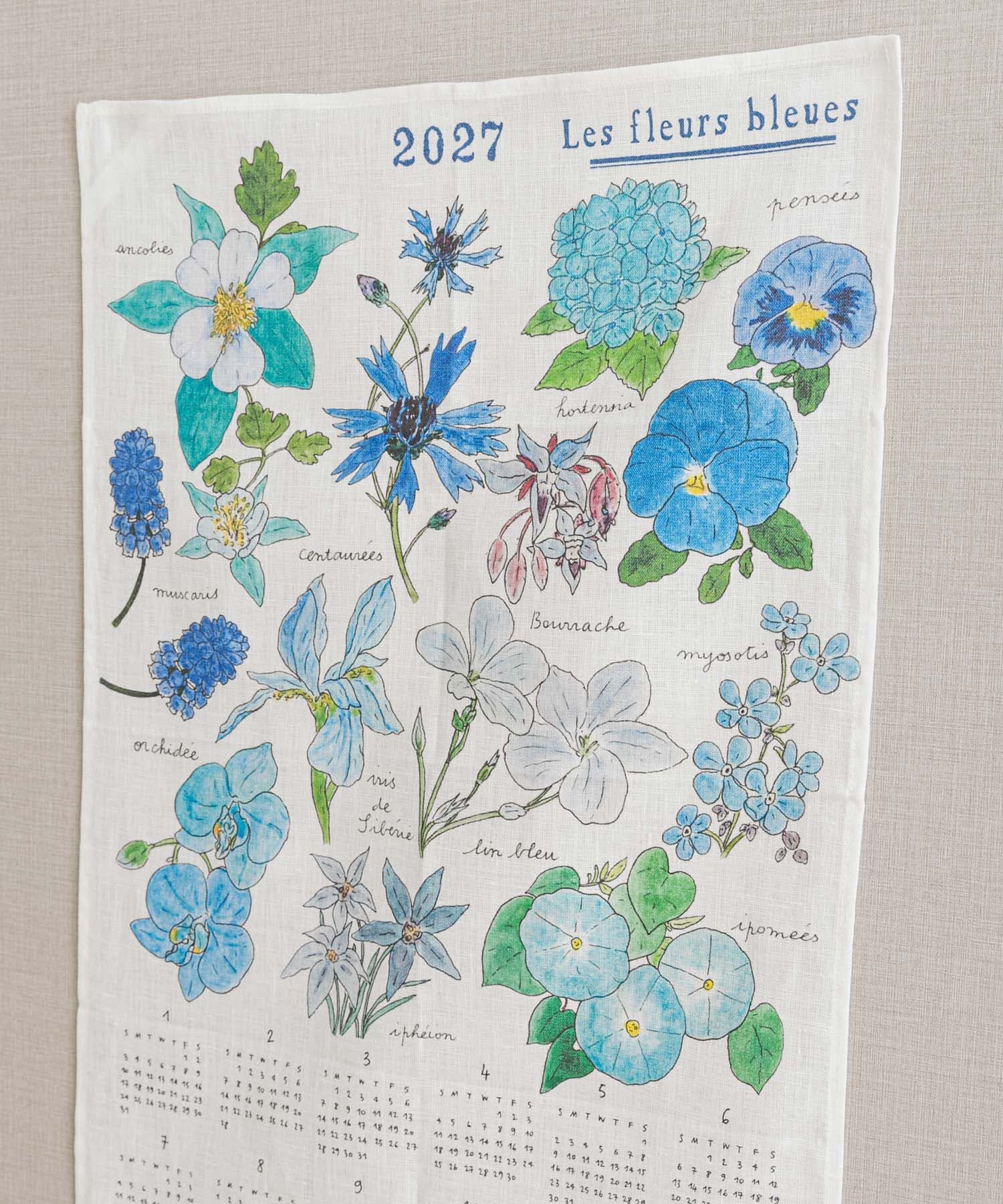 URBAN RESEARCH DOORS「fog linen work　2027 リネン カレンダー いろいろなブルーの花」|その他|