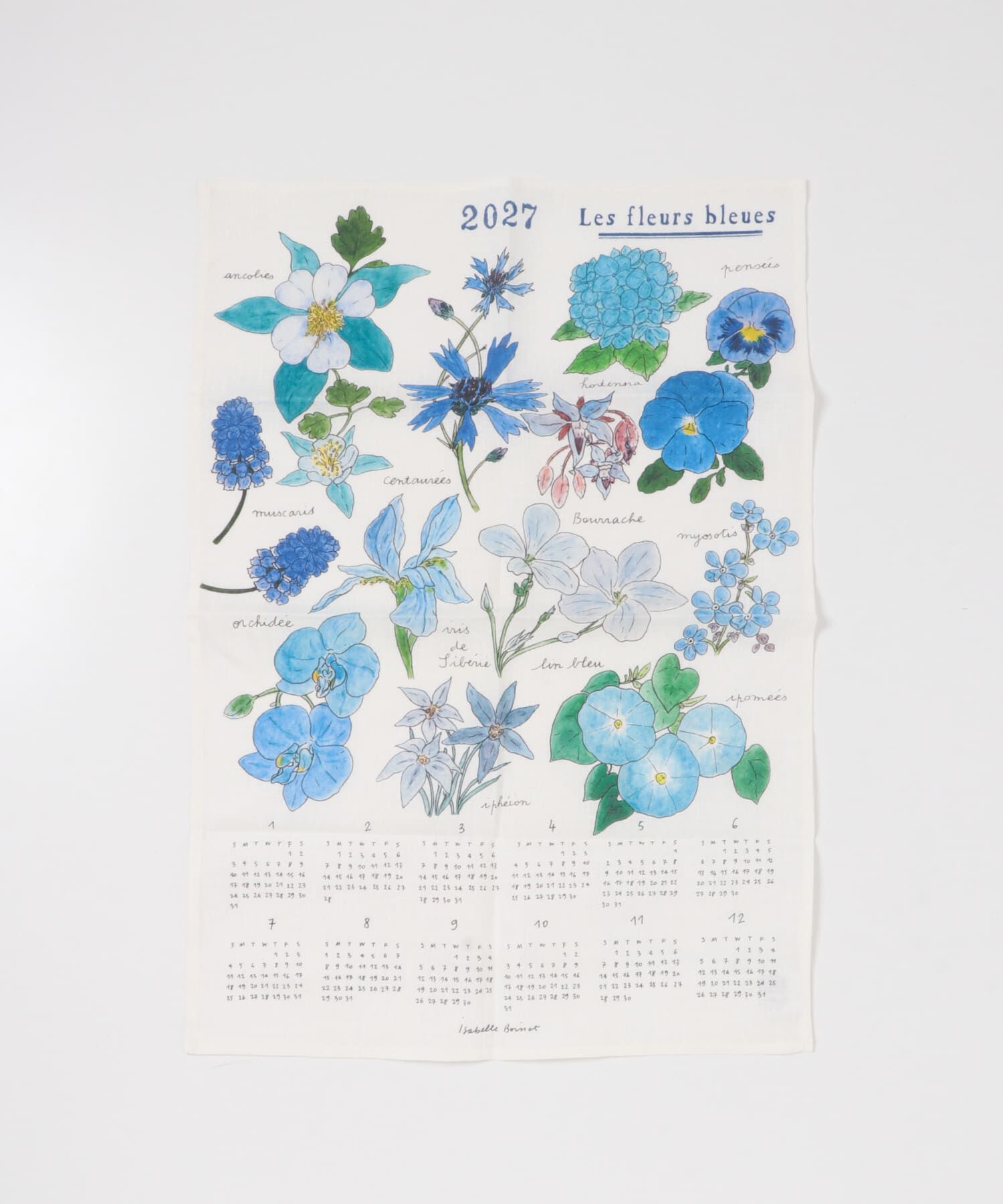 URBAN RESEARCH DOORS「fog linen work　2027 リネン カレンダー いろいろなブルーの花」|その他|