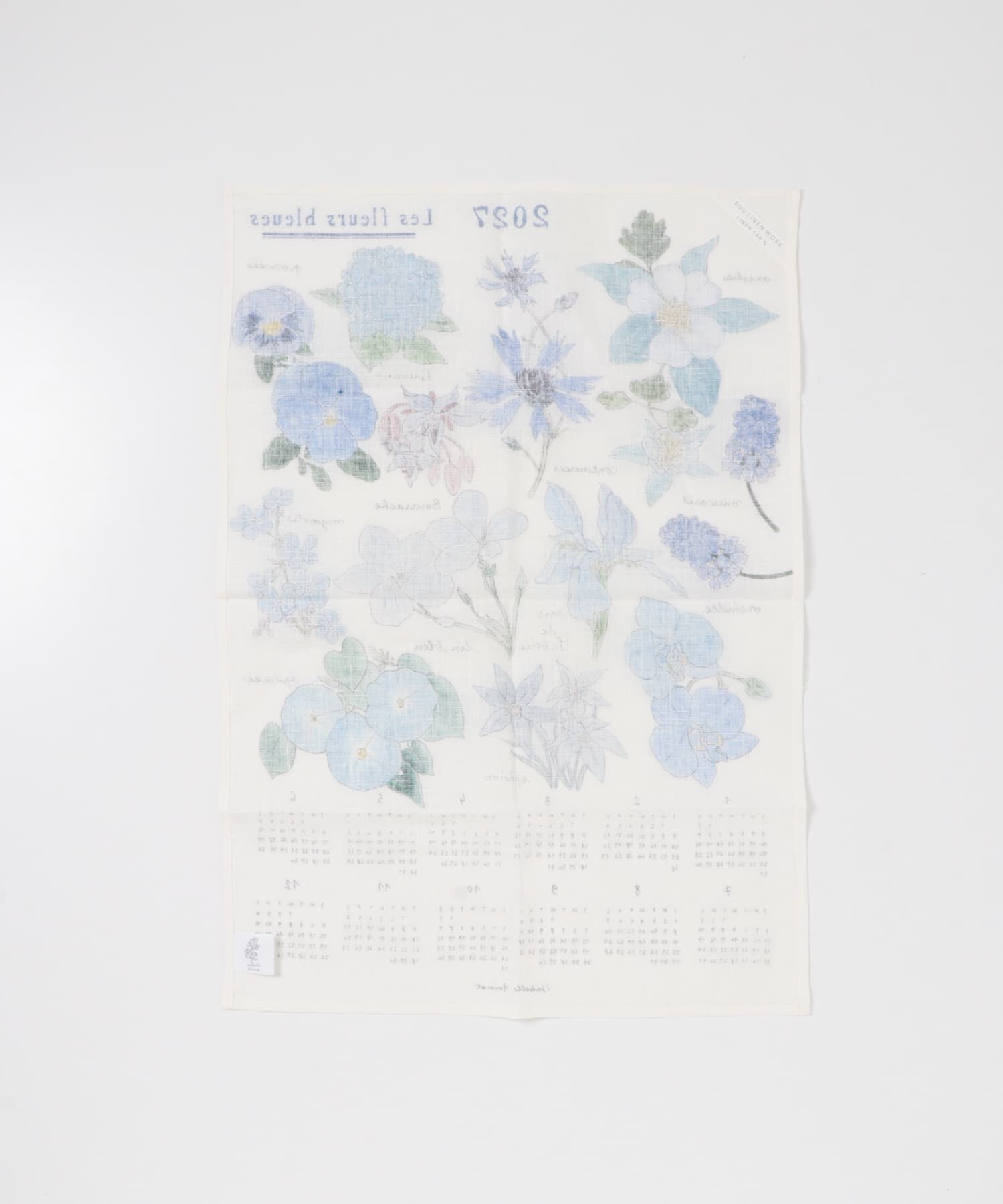 URBAN RESEARCH DOORS「fog linen work　2027 リネン カレンダー いろいろなブルーの花」|その他|