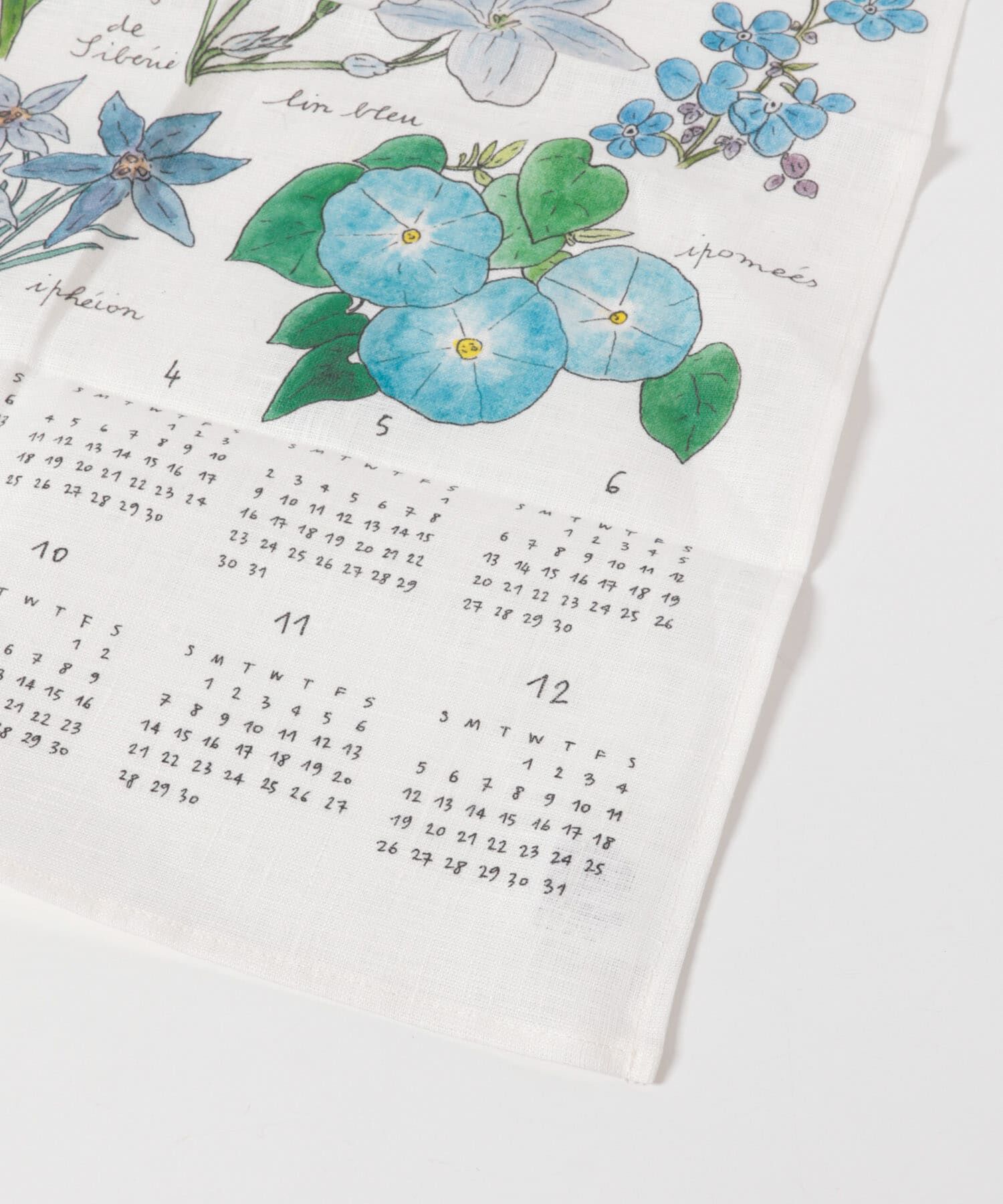 URBAN RESEARCH DOORS「fog linen work　2027 リネン カレンダー いろいろなブルーの花」|その他|