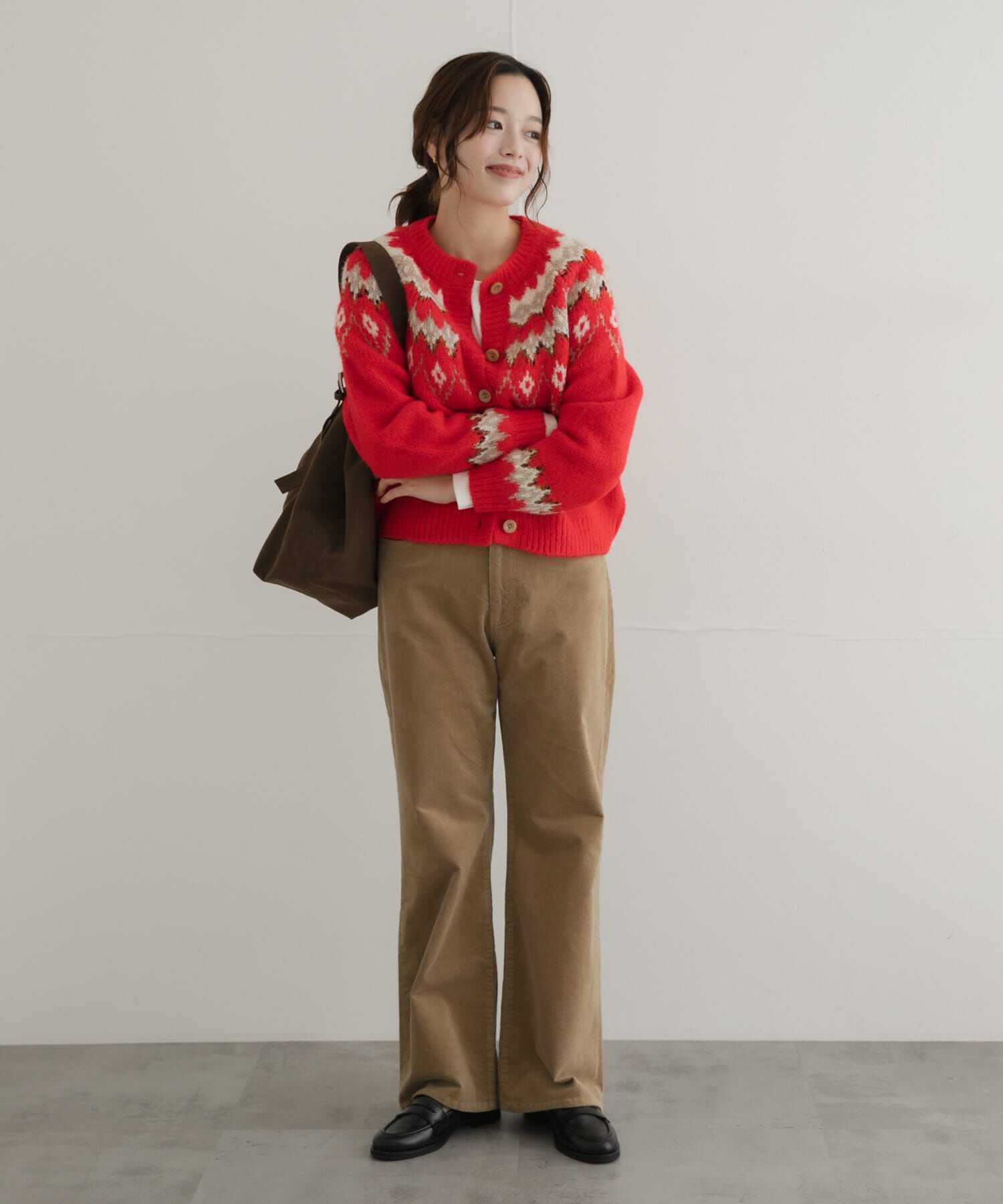 Sonny Label 「ノルディック柄編みニットカーディガン」|カーディガン|