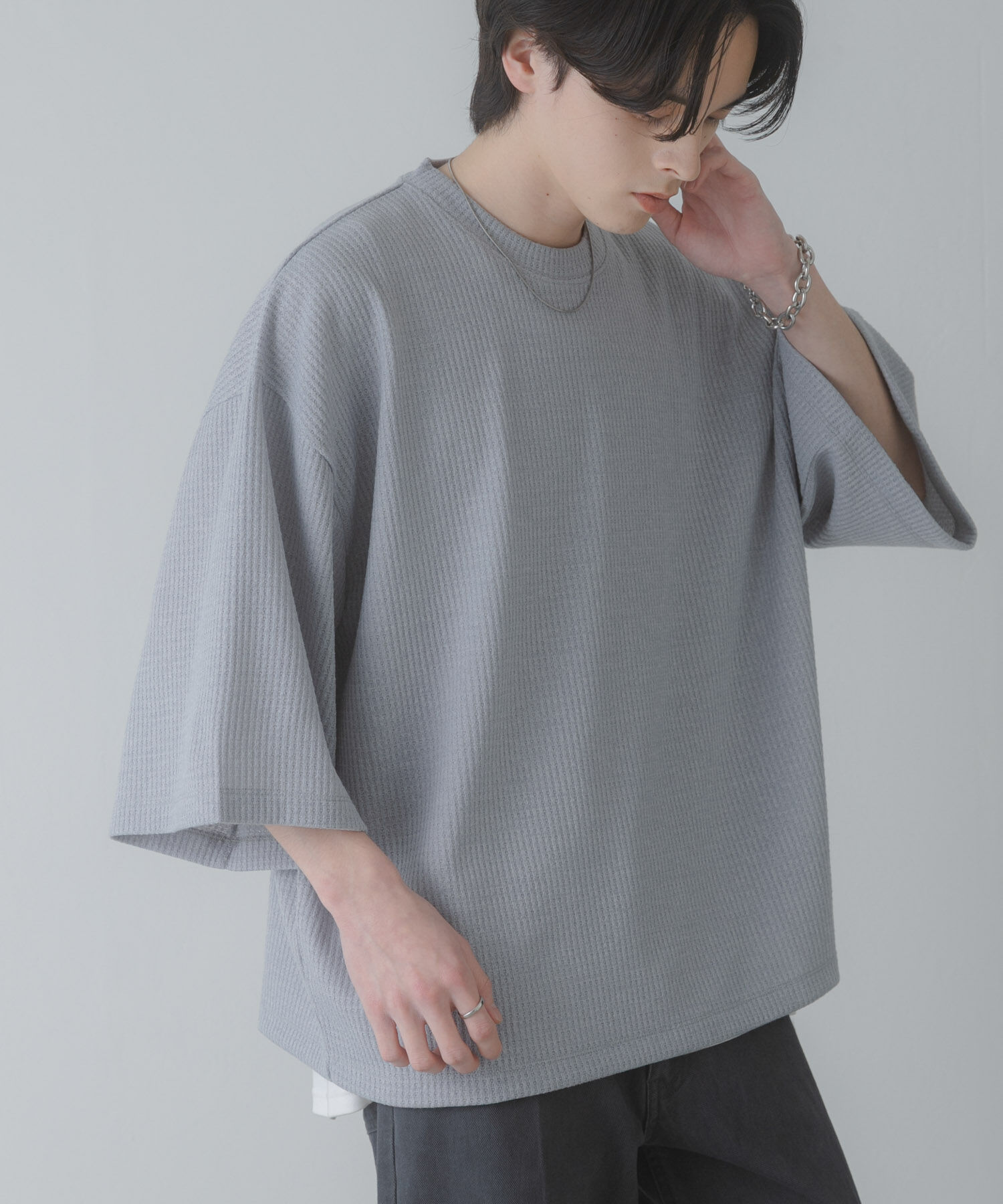 SENSE OF PLACE by URBAN RESEARCH「ソフトワッフルエクストラルーズTシャツ」|Tシャツ・カットソー|
