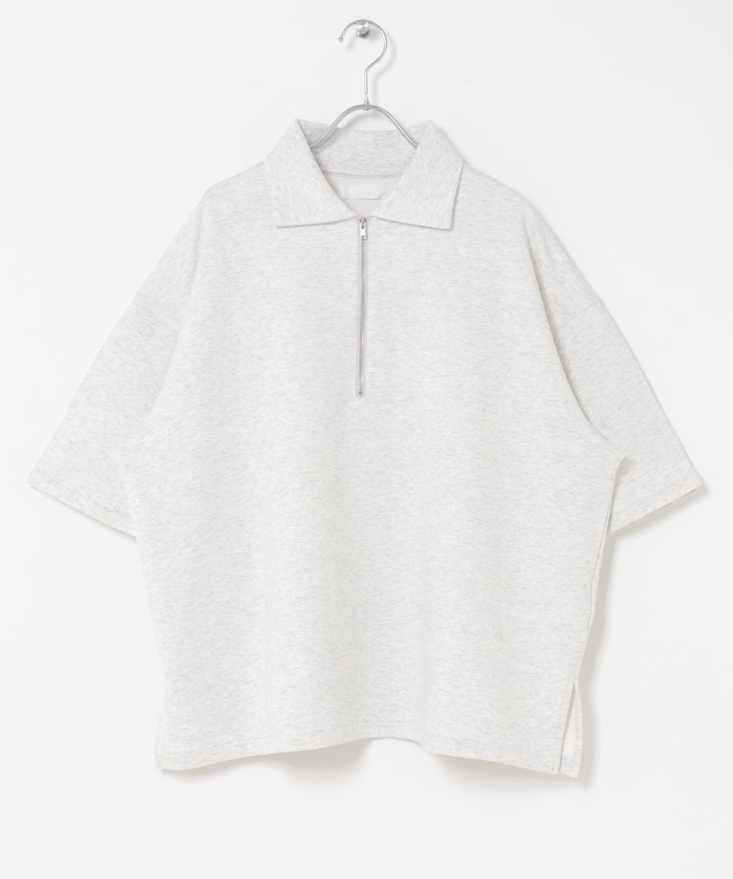 SENSE OF PLACE by URBAN RESEARCH「『ユニセックス』ダンボールポンチハーフジップショートスリーブTシャツ」|Tシャツ・カットソー|