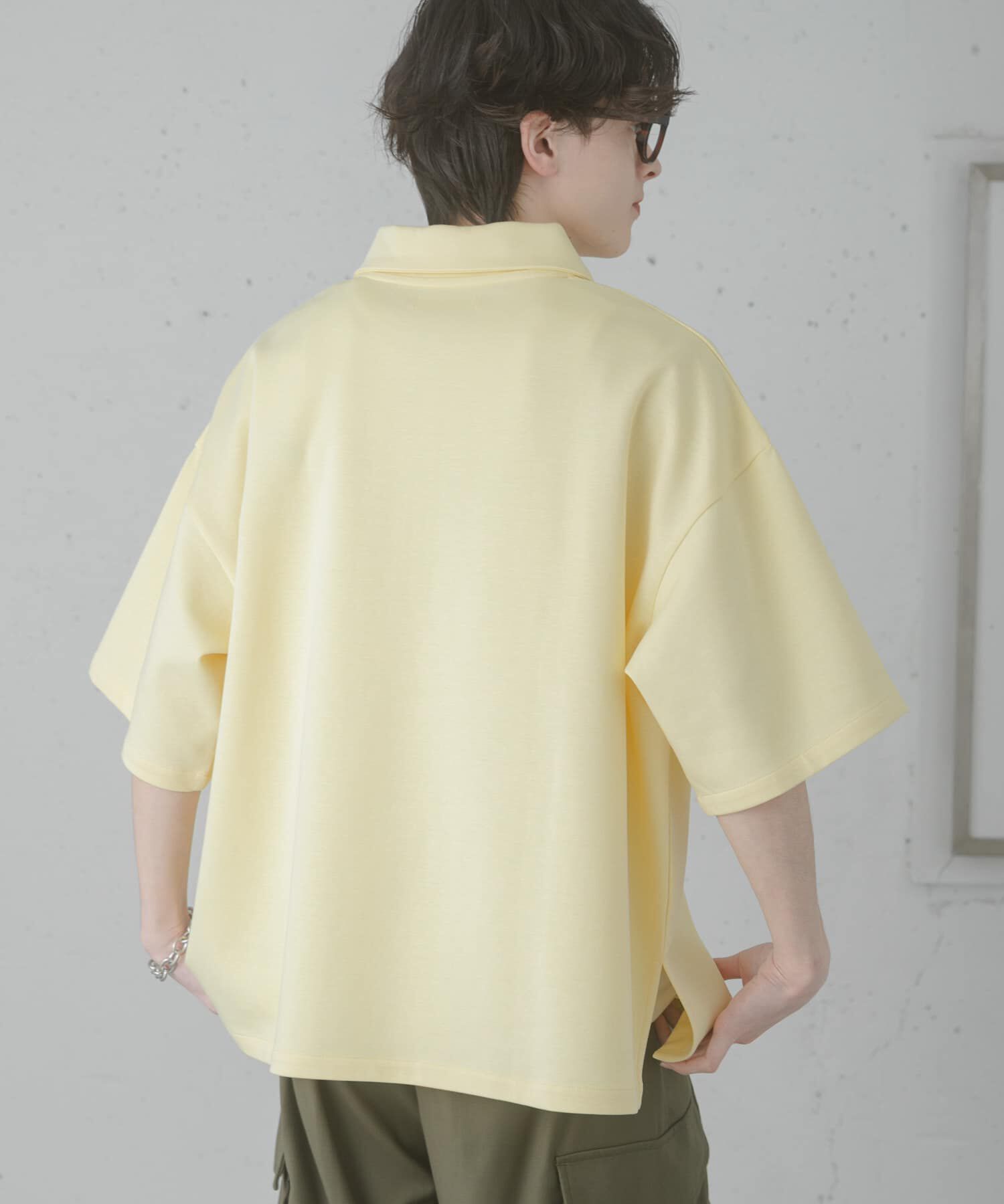 SENSE OF PLACE by URBAN RESEARCH「『ユニセックス』ダンボールポンチハーフジップショートスリーブTシャツ」|Tシャツ・カットソー|