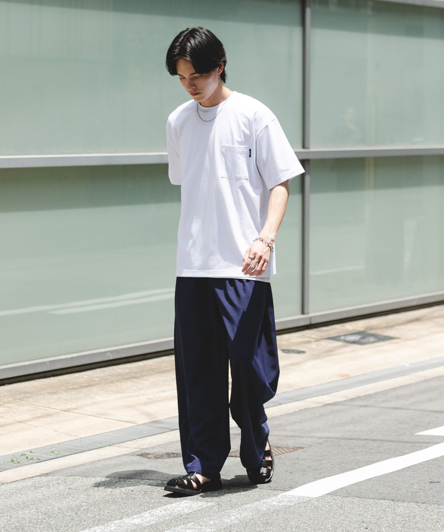 SENSE OF PLACE by URBAN RESEARCH「『UR TECH ひやサラクール』リラックスポケットTシャツ」|Tシャツ・カットソー|