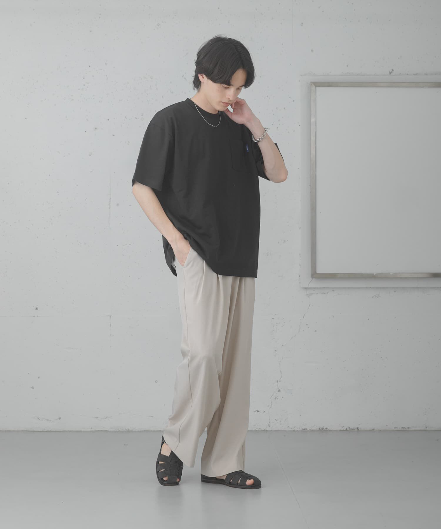 SENSE OF PLACE by URBAN RESEARCH「『UR TECH ひやサラクール』リラックスポケットTシャツ」|Tシャツ・カットソー|