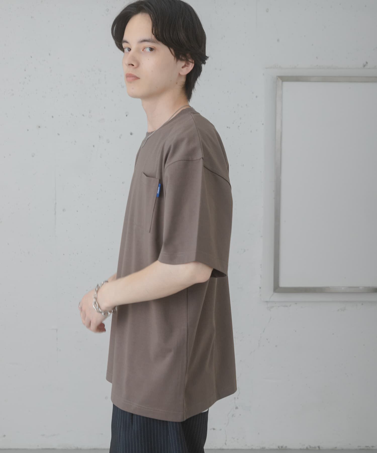 SENSE OF PLACE by URBAN RESEARCH「『UR TECH ひやサラクール』リラックスポケットTシャツ」|Tシャツ・カットソー|