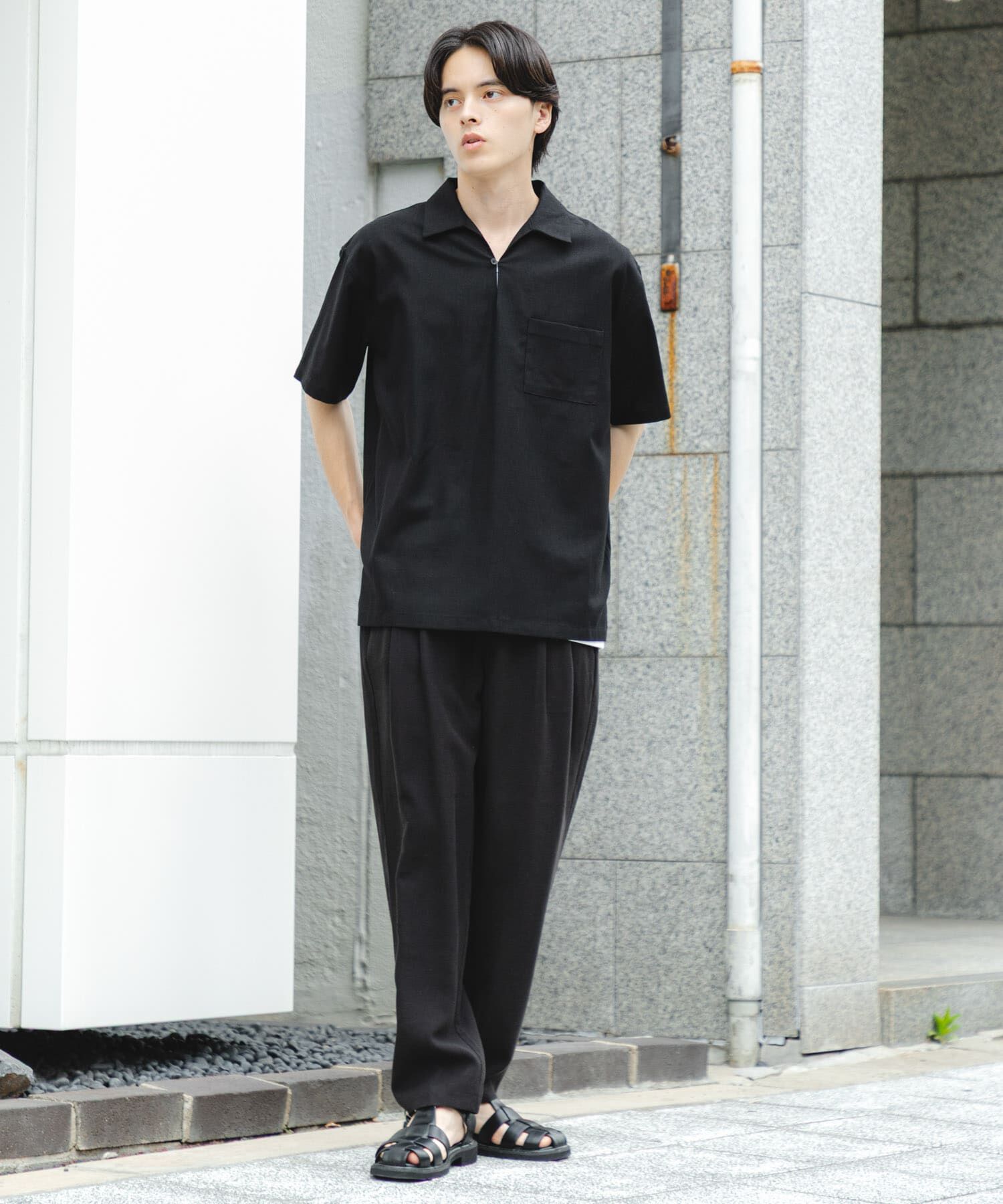 SENSE OF PLACE by URBAN RESEARCH「リネンブレンド2タックテーパードパンツ」|その他|