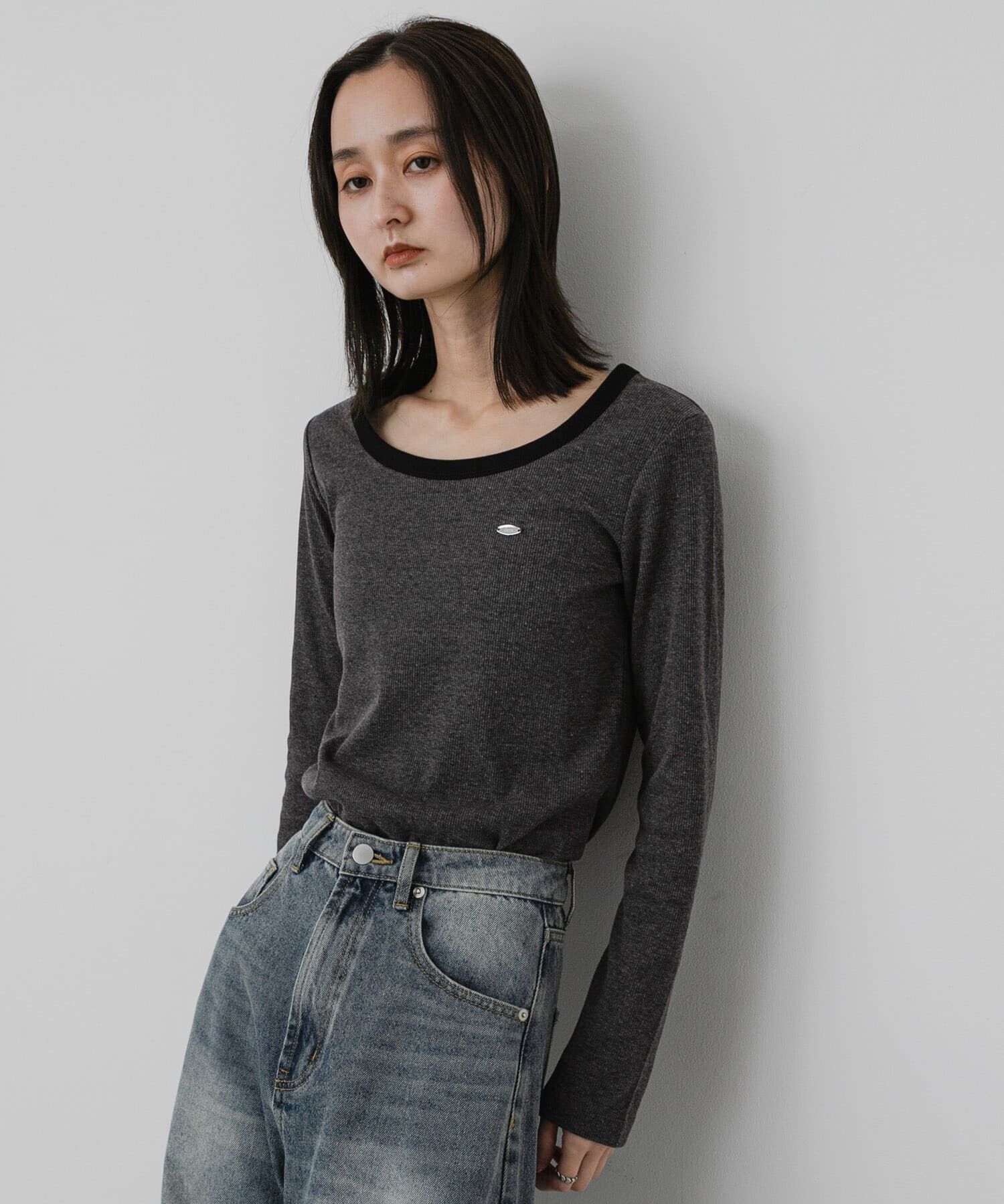 SENSE OF PLACE by URBAN RESEARCH「ラウンドネックリブTシャツ」|Tシャツ・カットソー|