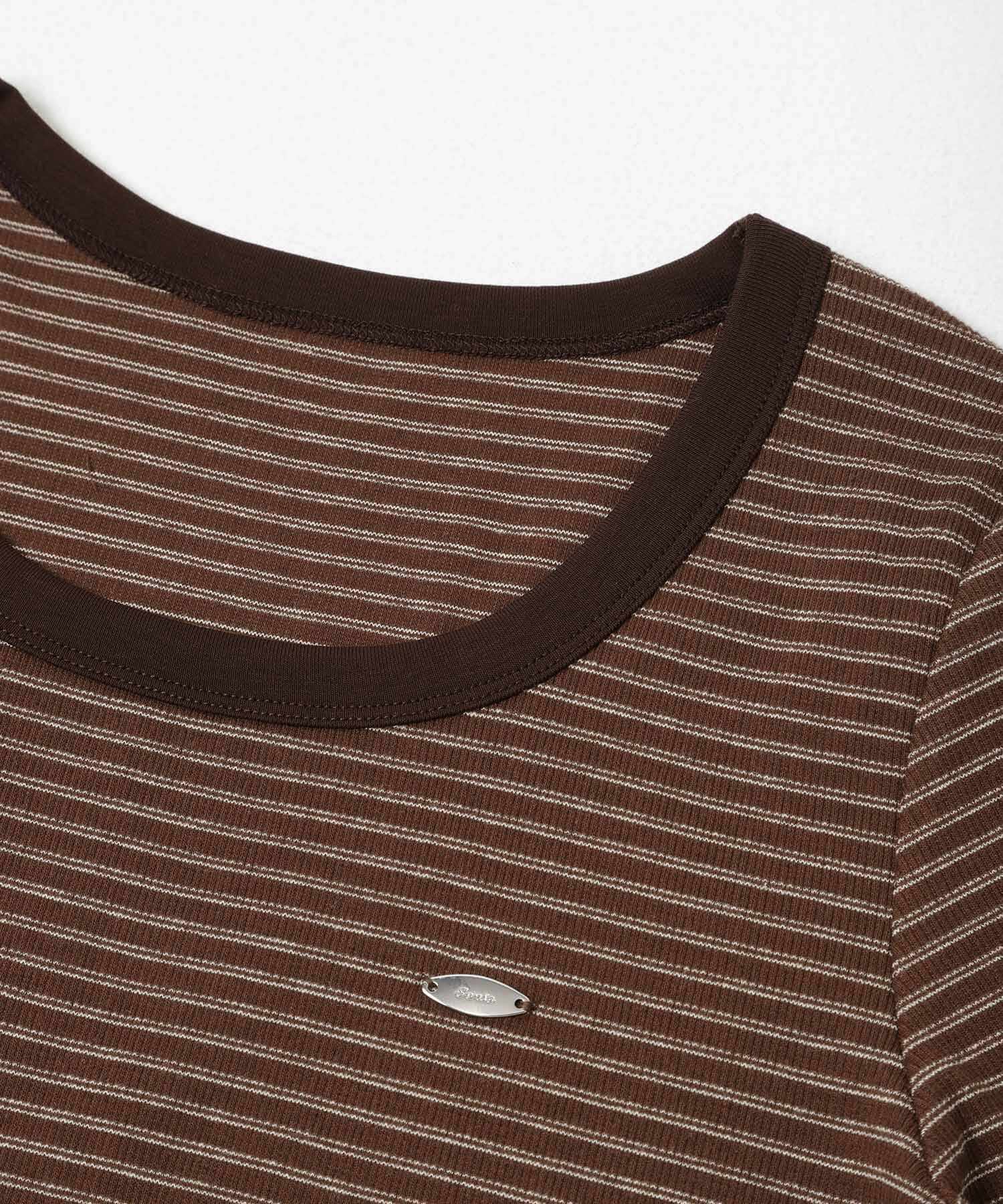 SENSE OF PLACE by URBAN RESEARCH「ラウンドネックリブTシャツ」|Tシャツ・カットソー|