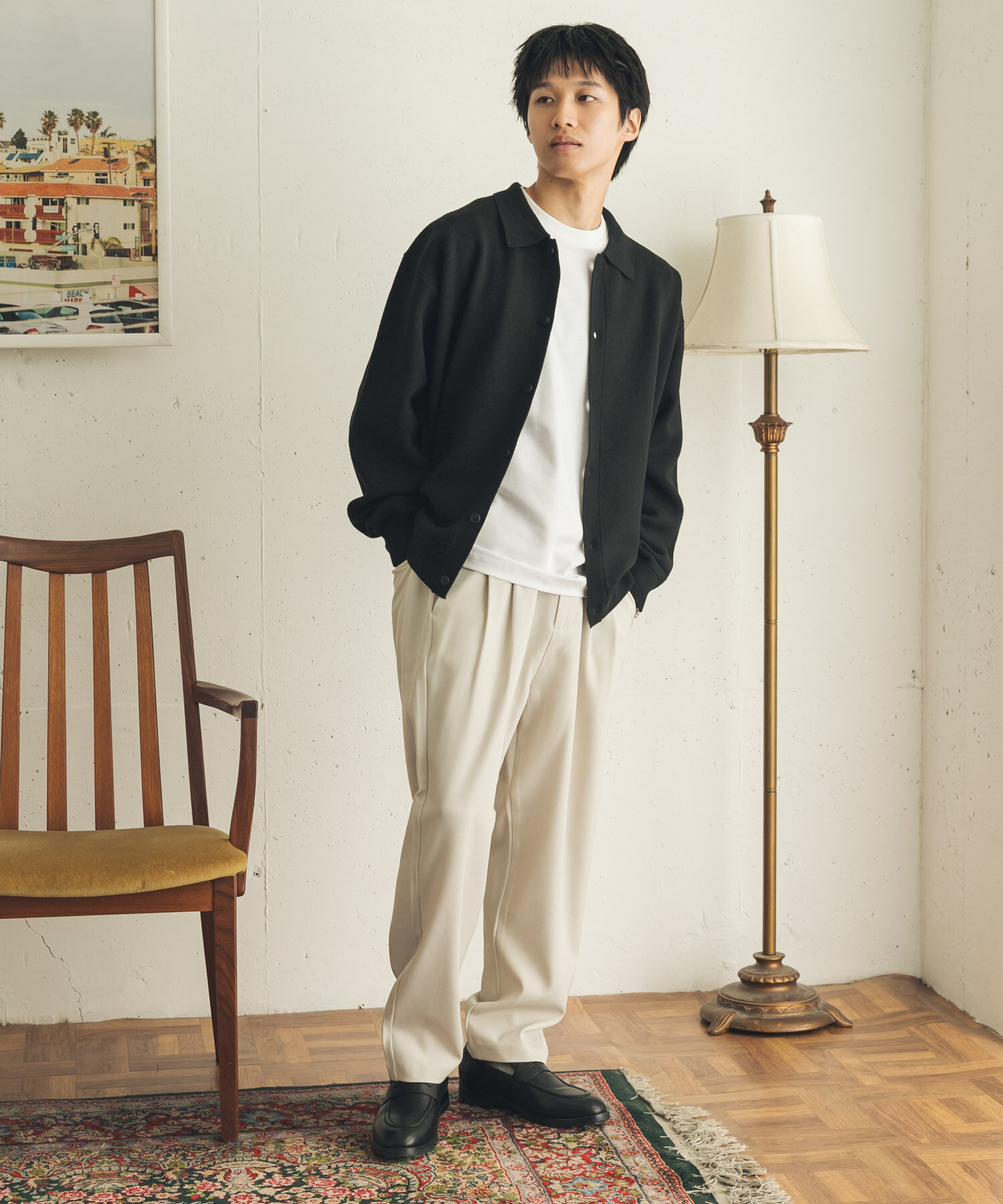 SENSE OF PLACE by URBAN RESEARCH「『一部WEB限定カラー』『洗濯可』スウェットライクニットカーディガン」|カーディガン|