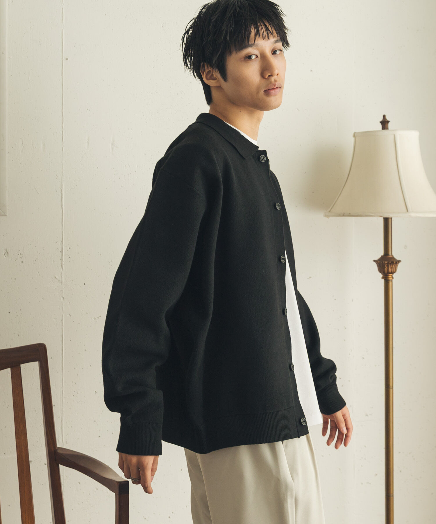 SENSE OF PLACE by URBAN RESEARCH「『一部WEB限定カラー』『洗濯可』スウェットライクニットカーディガン」|カーディガン|