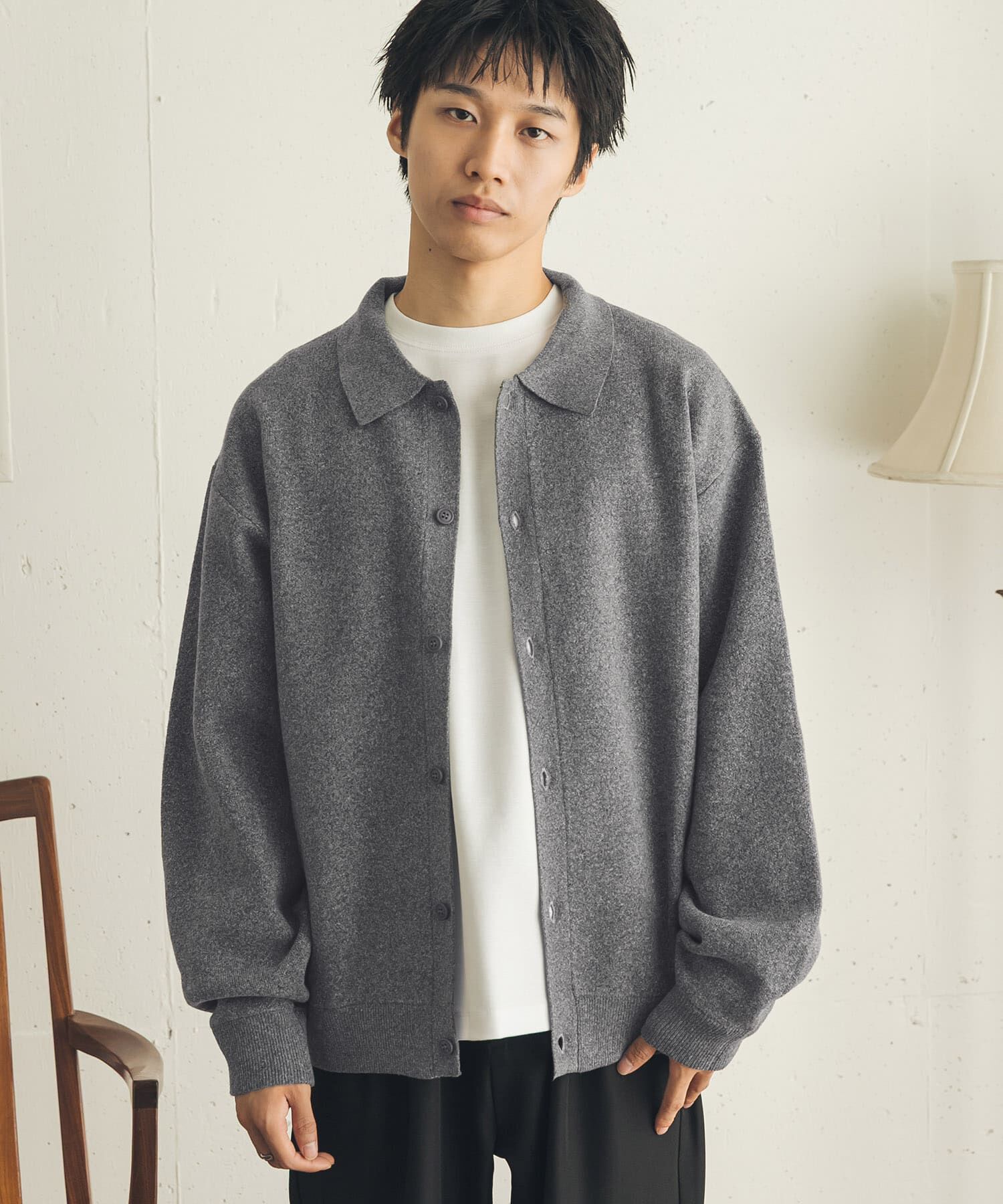 SENSE OF PLACE by URBAN RESEARCH「『一部WEB限定カラー』『洗濯可』スウェットライクニットカーディガン」|カーディガン|