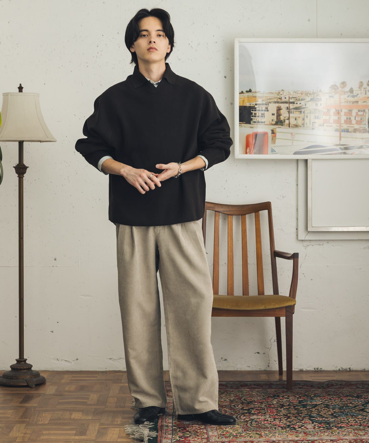 SENSE OF PLACE by URBAN RESEARCH「『一部WEB限定カラー』『洗濯可』スウェットライクスキッパーニット」|ニット・セーター|