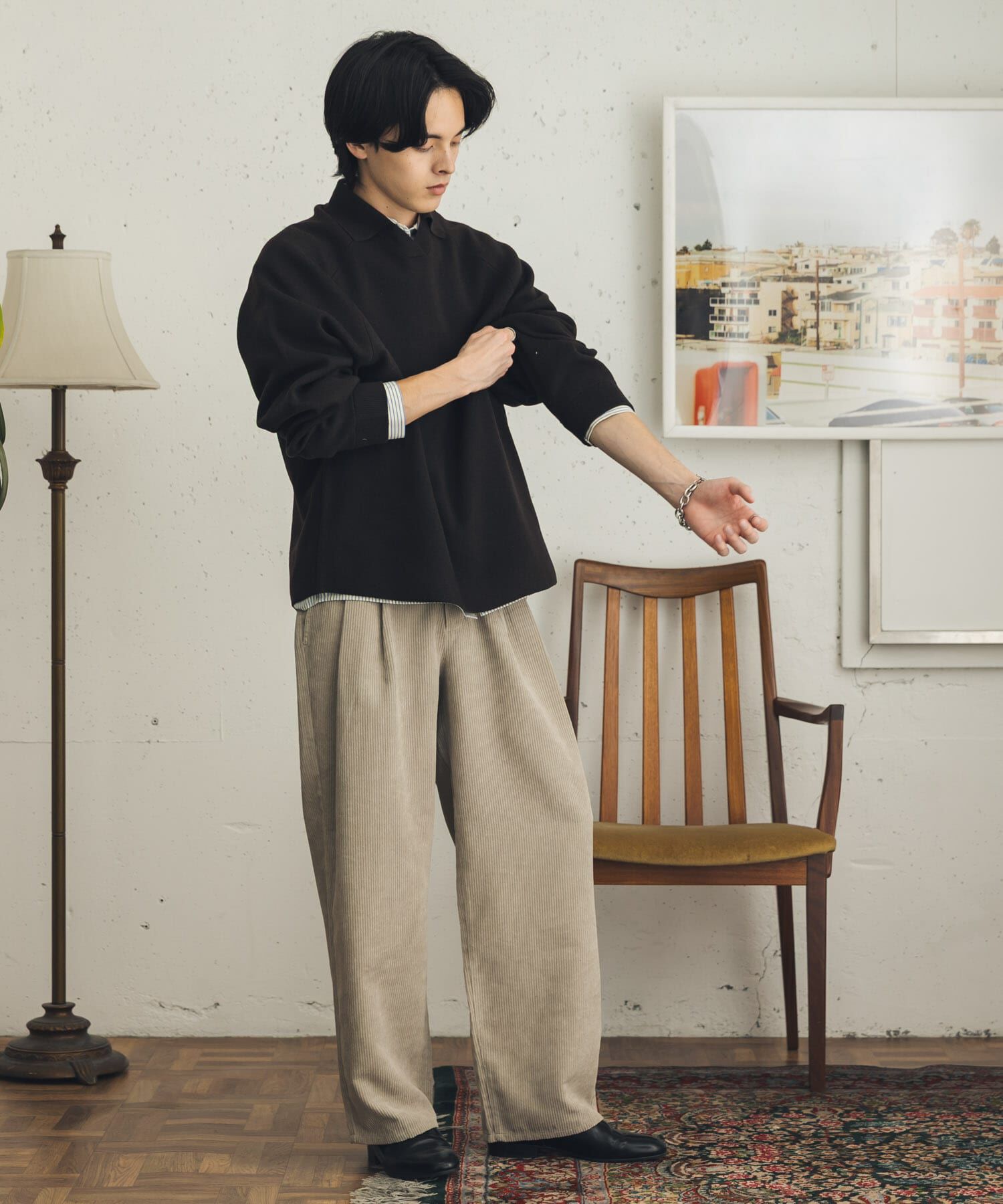 SENSE OF PLACE by URBAN RESEARCH「『一部WEB限定カラー』『洗濯可』スウェットライクスキッパーニット」|ニット・セーター|