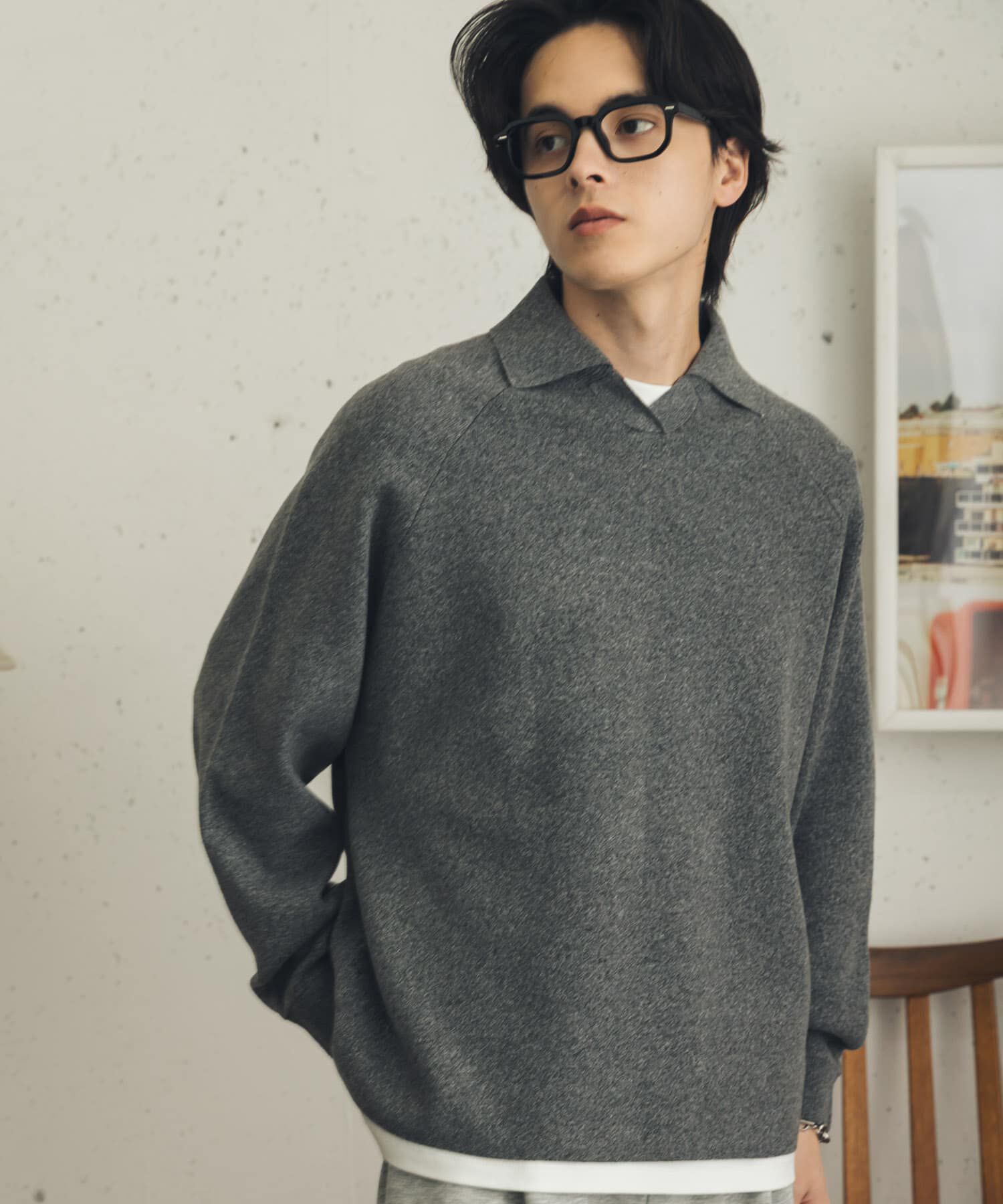 SENSE OF PLACE by URBAN RESEARCH「『一部WEB限定カラー』『洗濯可』スウェットライクスキッパーニット」|ニット・セーター|