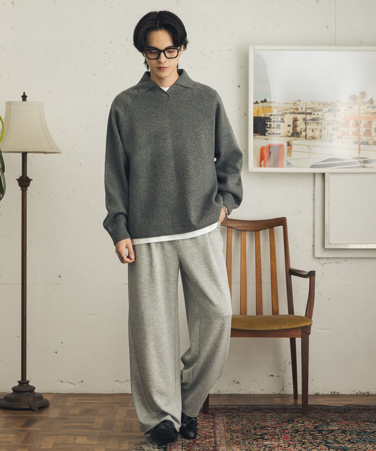 SENSE OF PLACE by URBAN RESEARCH「『一部WEB限定カラー』『洗濯可』スウェットライクスキッパーニット」|ニット・セーター|