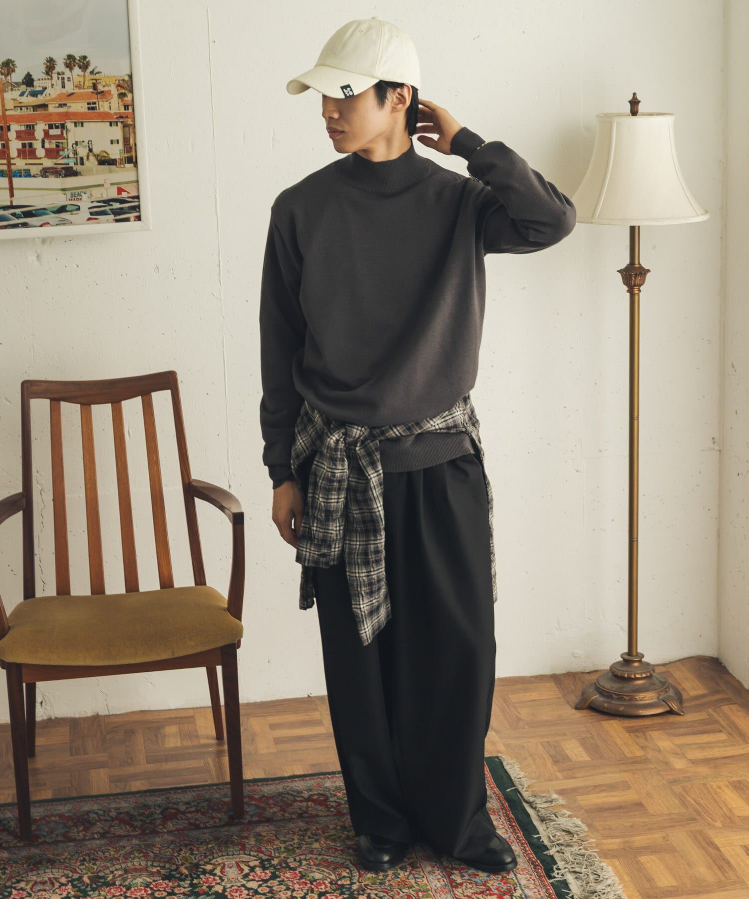 SENSE OF PLACE by URBAN RESEARCH「『一部WEB限定ｶﾗｰ』『洗濯可/静電気防止/毛玉防止』ｽﾄﾚｯﾁﾓｯｸ  」|ニット・セーター|