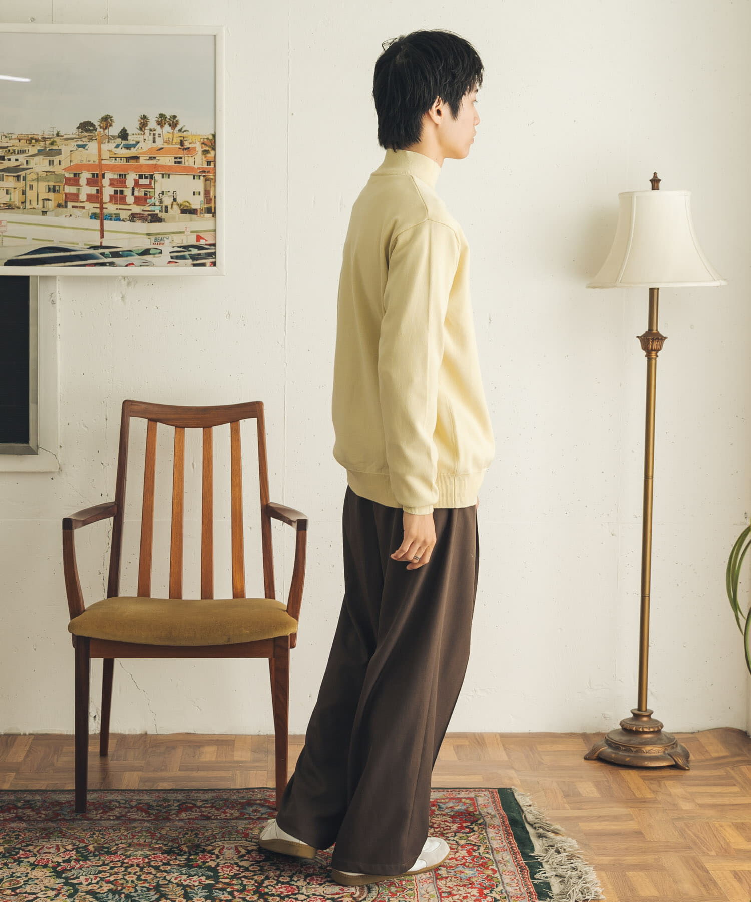 SENSE OF PLACE by URBAN RESEARCH「『一部WEB限定ｶﾗｰ』『洗濯可/静電気防止/毛玉防止』ｽﾄﾚｯﾁﾓｯｸ  」|ニット・セーター|