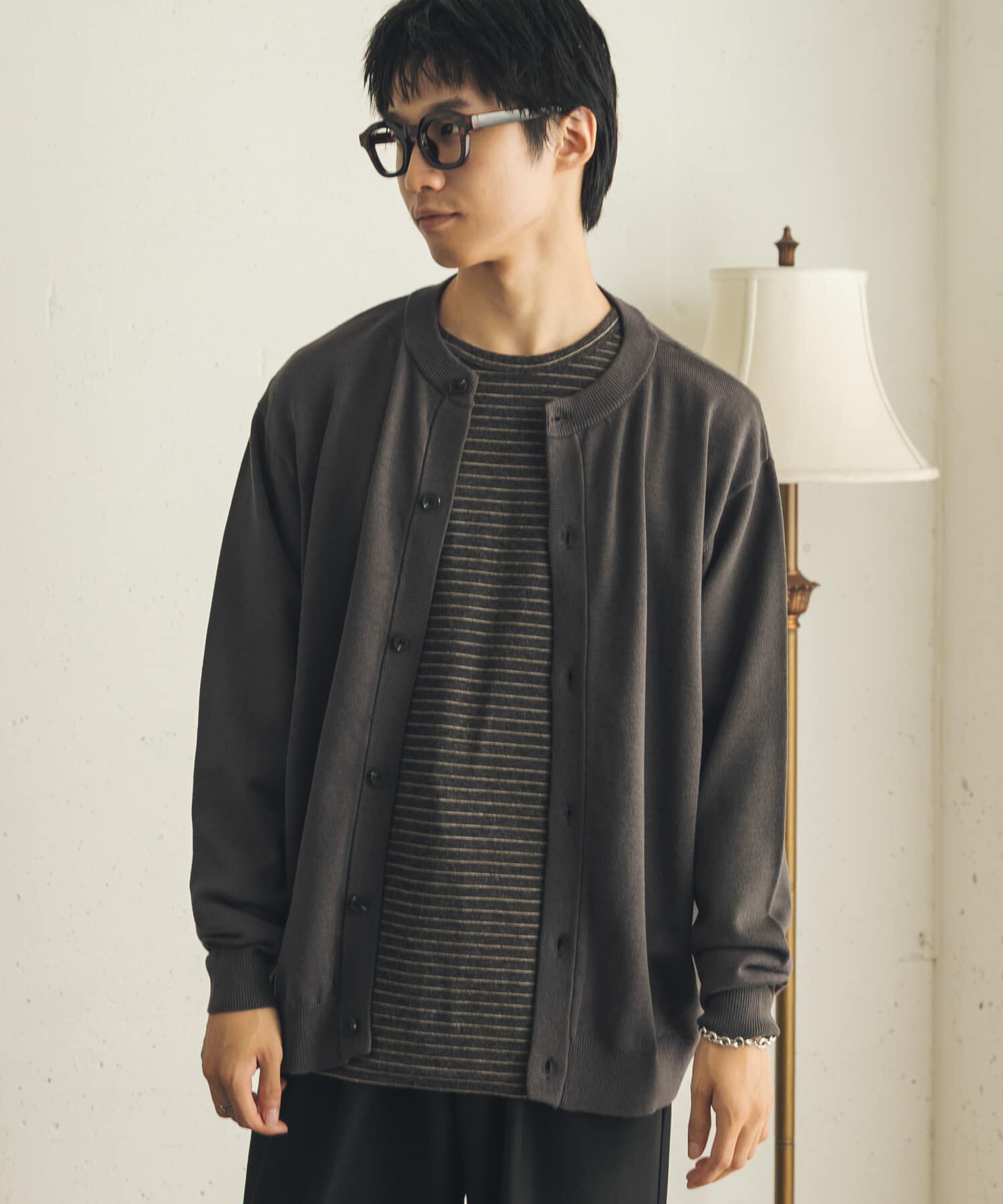 SENSE OF PLACE by URBAN RESEARCH「『WEB限定』『洗濯可/静電気防止/毛玉防止』ｽﾄﾚｯﾁｸﾙｰﾈｯｸｶｰ  」|カーディガン|