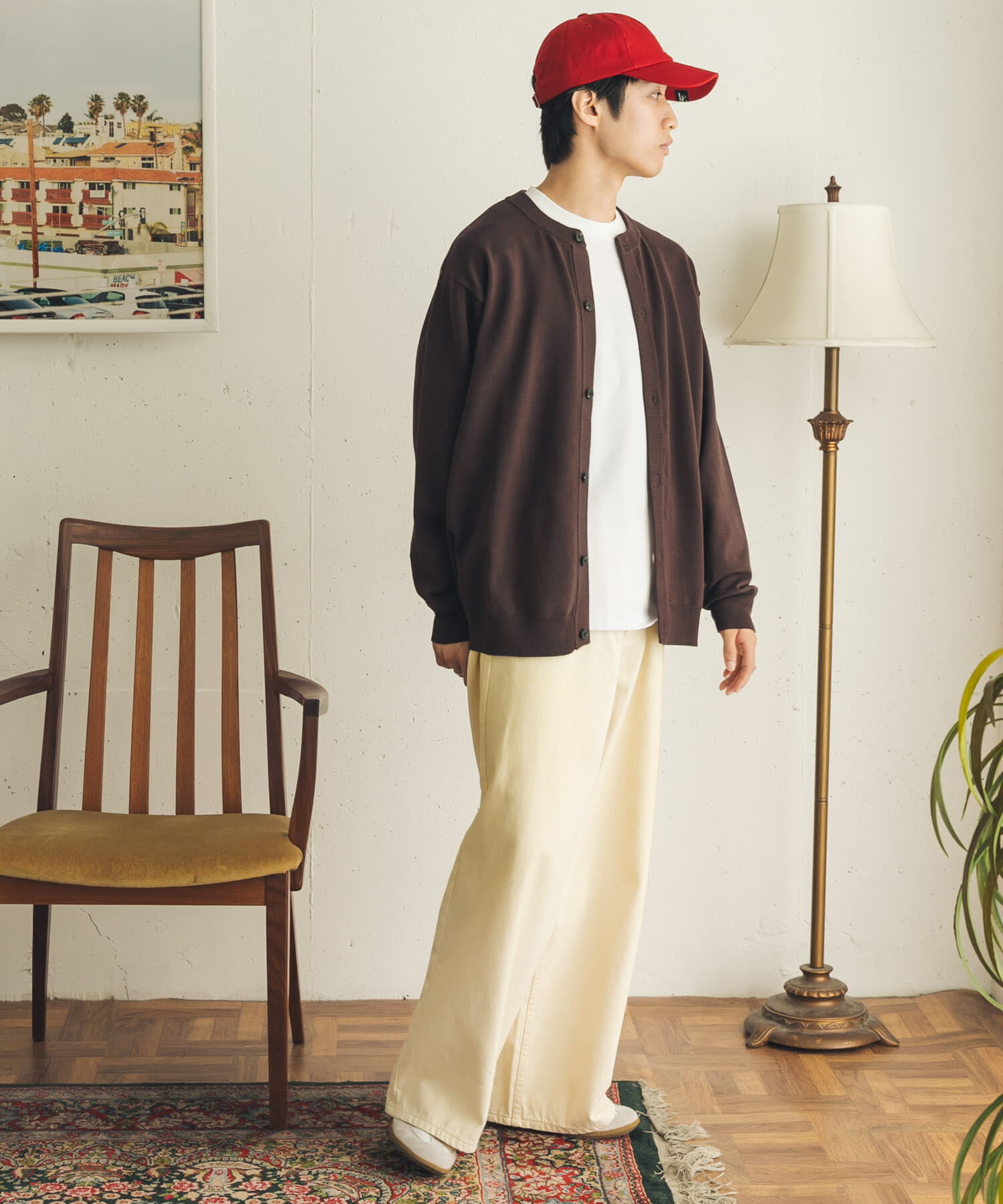 SENSE OF PLACE by URBAN RESEARCH「『WEB限定』『洗濯可/静電気防止/毛玉防止』ｽﾄﾚｯﾁｸﾙｰﾈｯｸｶｰ  」|カーディガン|