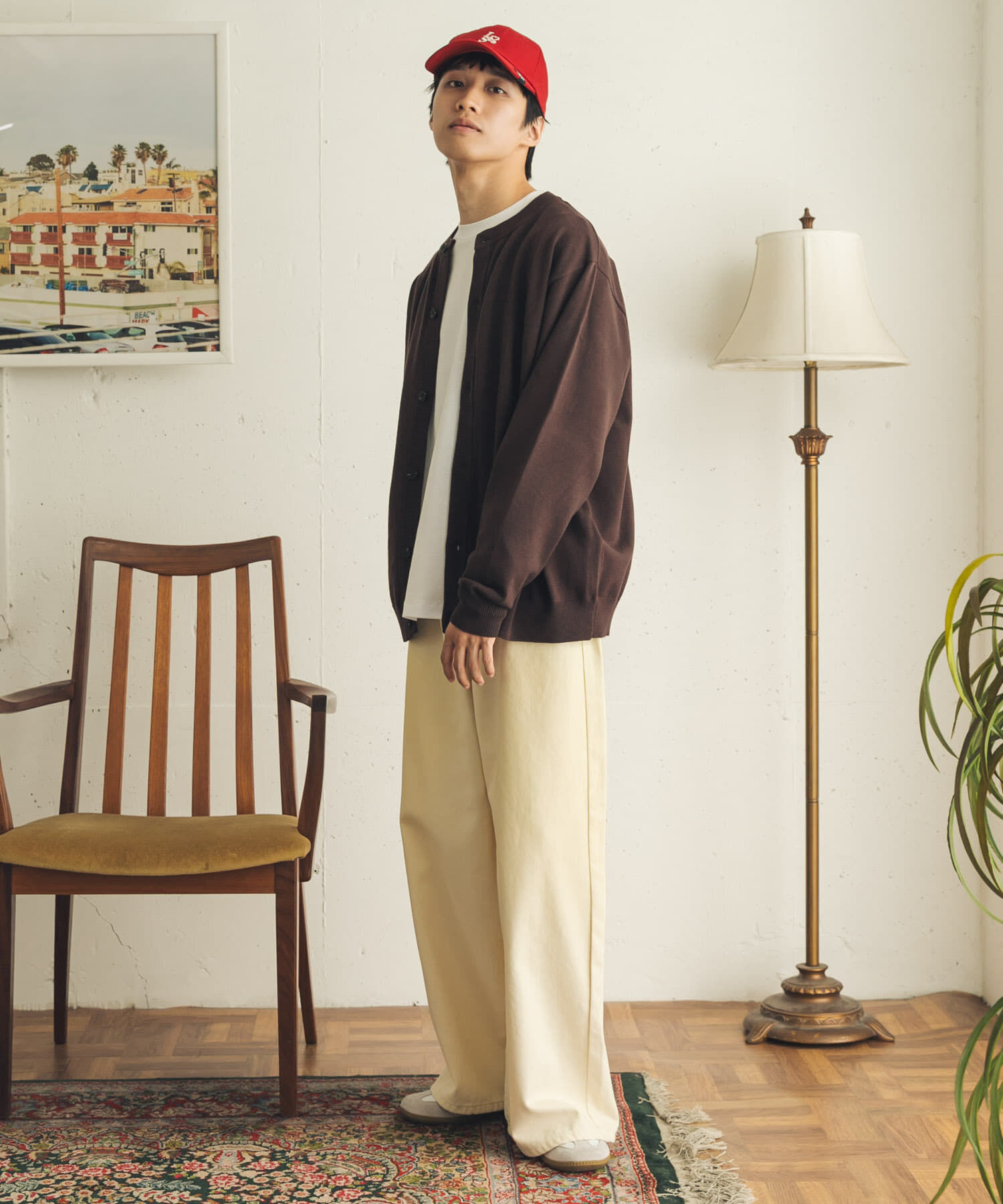 SENSE OF PLACE by URBAN RESEARCH「『WEB限定』『洗濯可/静電気防止/毛玉防止』ｽﾄﾚｯﾁｸﾙｰﾈｯｸｶｰ  」|カーディガン|
