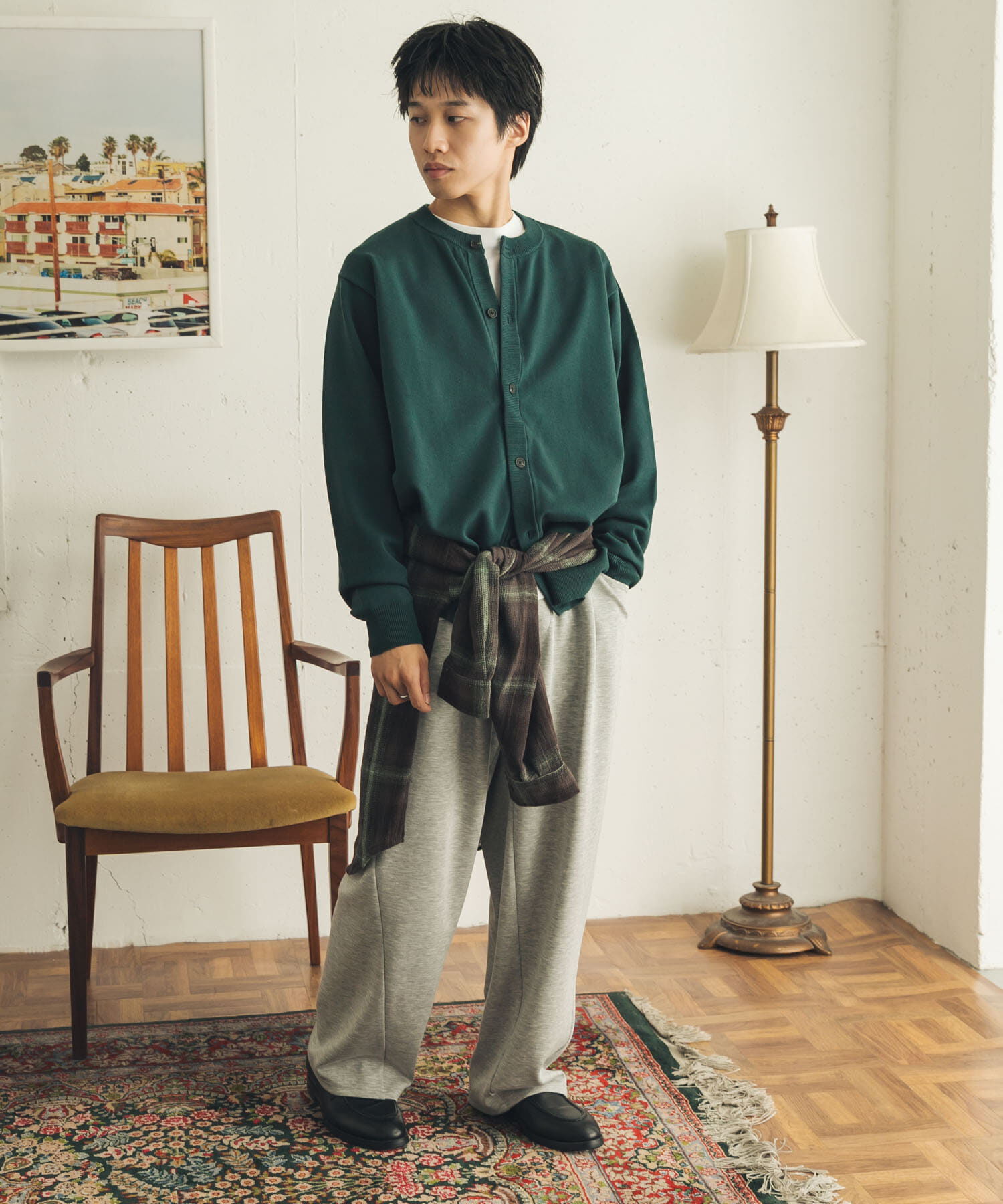 SENSE OF PLACE by URBAN RESEARCH「『WEB限定』『洗濯可/静電気防止/毛玉防止』ｽﾄﾚｯﾁｸﾙｰﾈｯｸｶｰ  」|カーディガン|