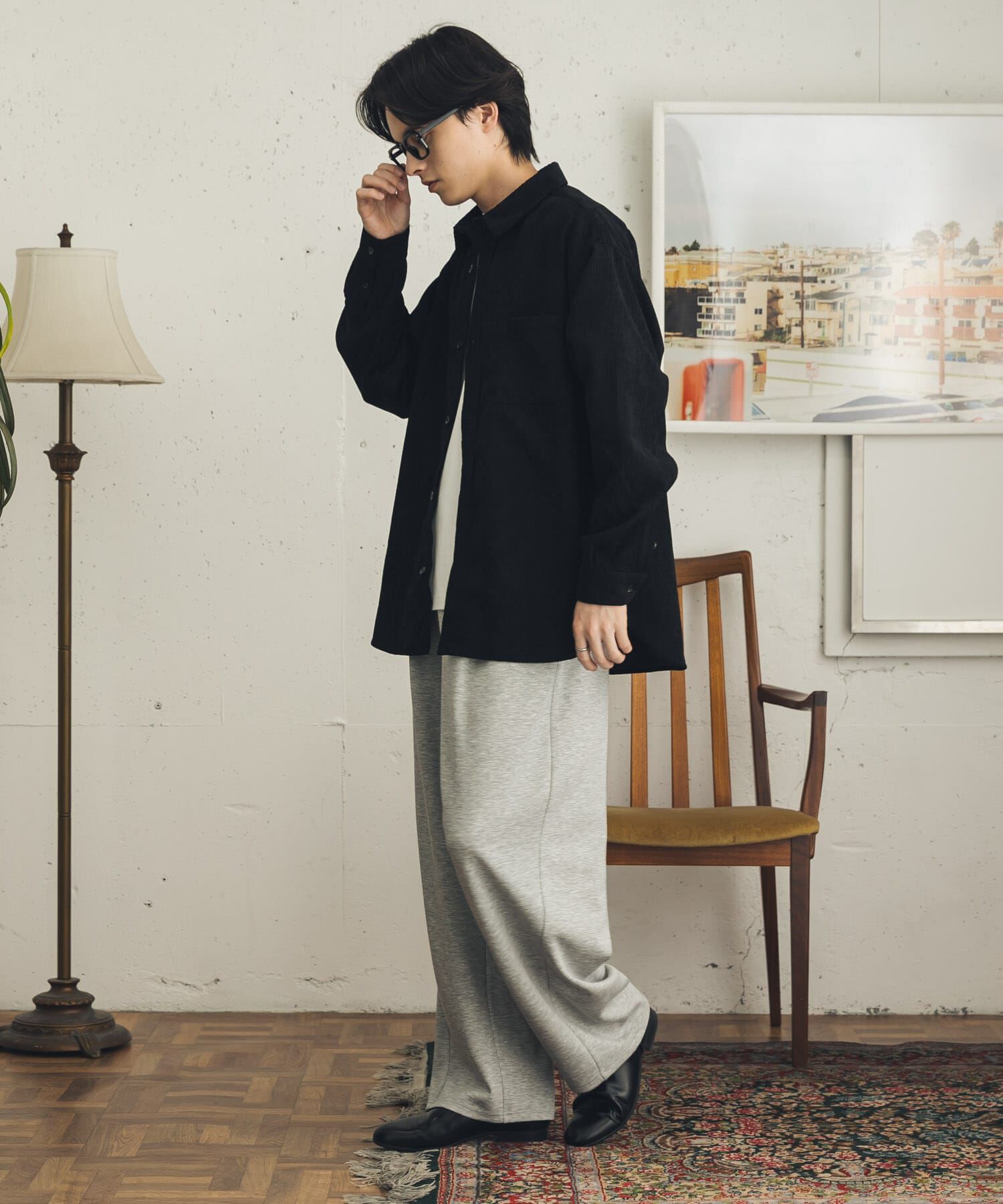 SENSE OF PLACE by URBAN RESEARCH「『速乾』ウォッシュドコーデュロイロングスリーブシャツ」|シャツ・ブラウス|