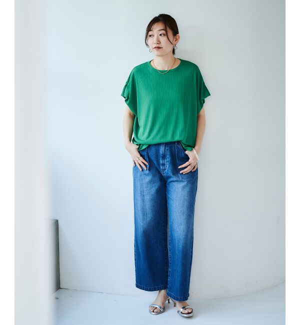  「《WEB限定アイテム》ランダムリブショルダータックプルオーバー」|プルオーバー|