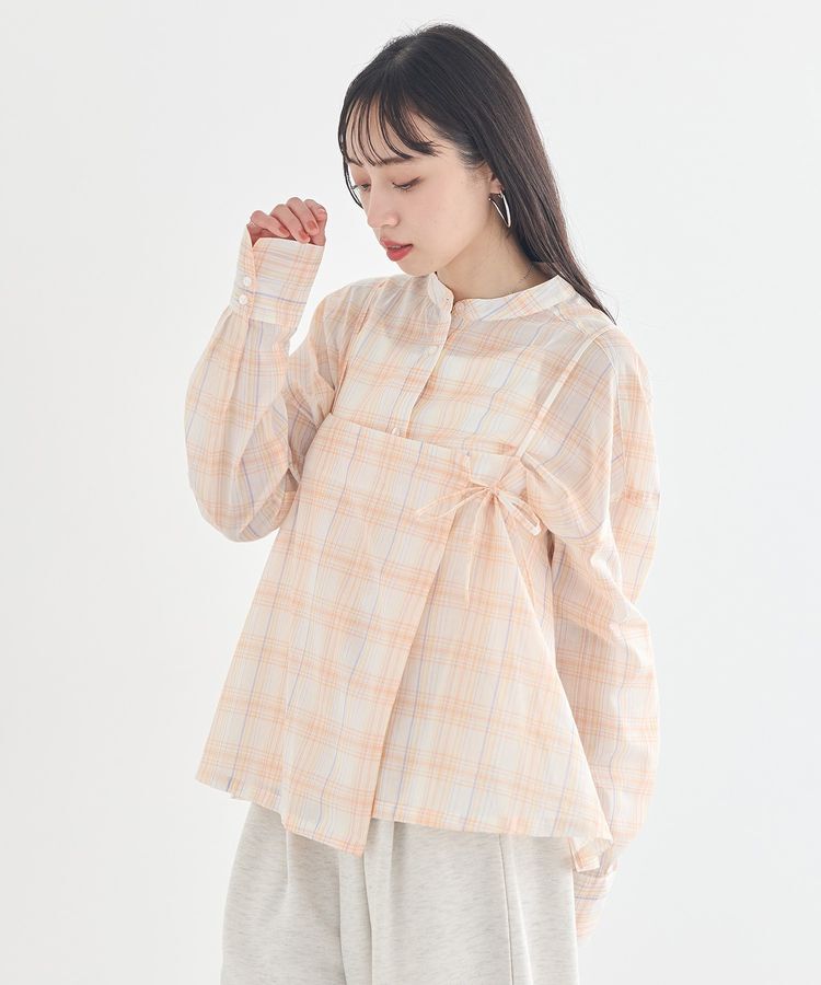 earth music&ecology「SET2点エプロンライクビスチェ＋シャツ」|シャツ・ブラウス|