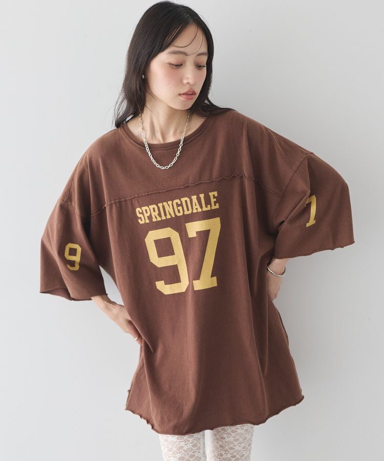 earth music&ecology「ナンバリングビッグTシャツ」|Tシャツ・カットソー|