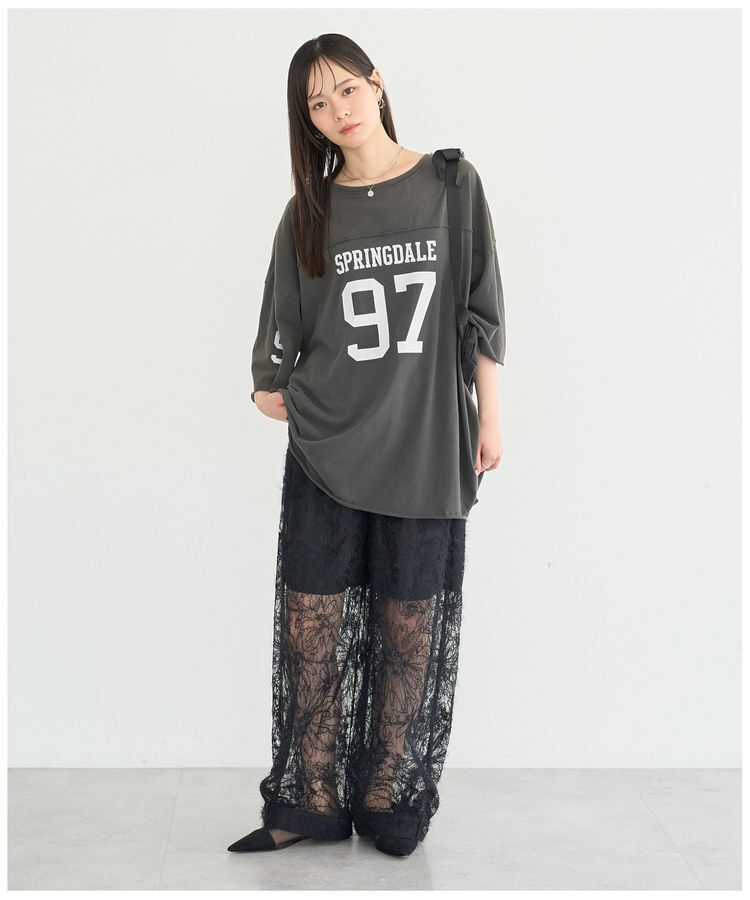 earth music&ecology「ナンバリングビッグTシャツ」|Tシャツ・カットソー|