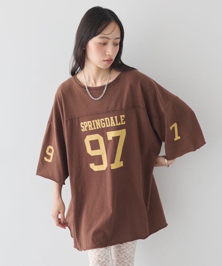 earth music&ecology「ナンバリングビッグTシャツ」|Tシャツ・カットソー|