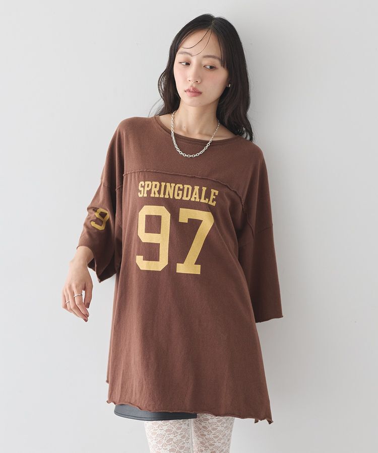 earth music&ecology「ナンバリングビッグTシャツ」|Tシャツ・カットソー|