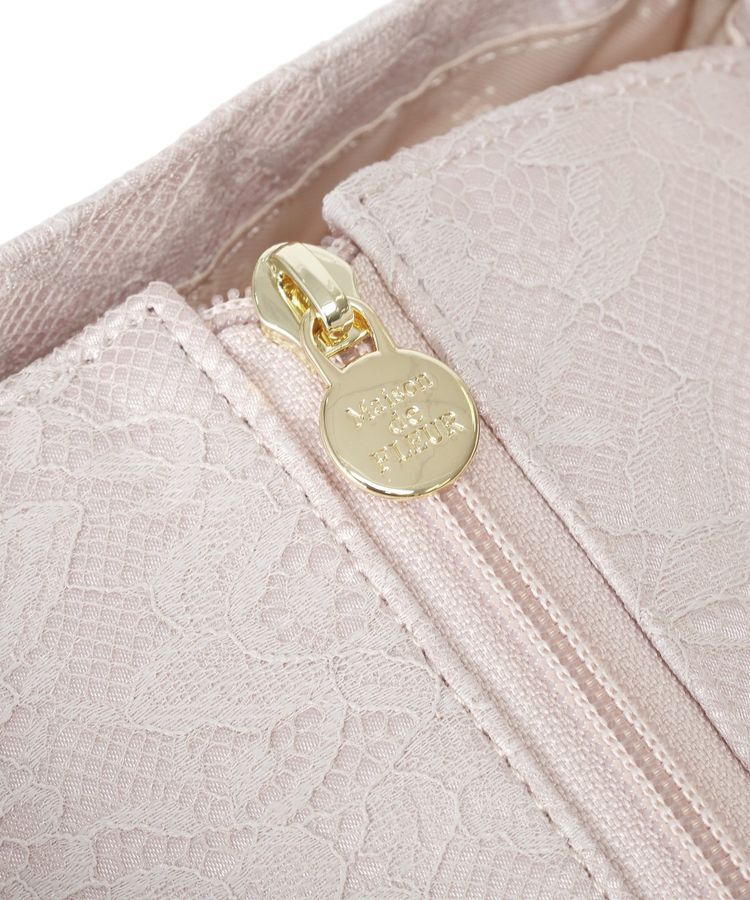 Maison de FLEUR「レースフリルハンドルスクエアトートバッグ」|トートバッグ|