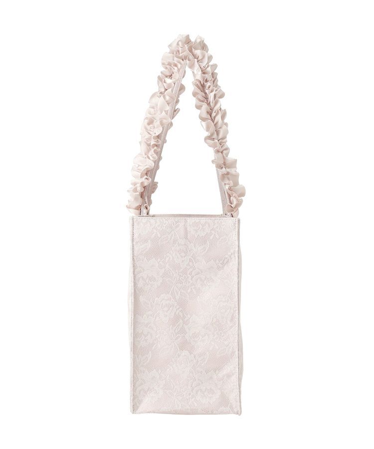 Maison de FLEUR「レースフリルハンドルスクエアトートバッグ」|トートバッグ|