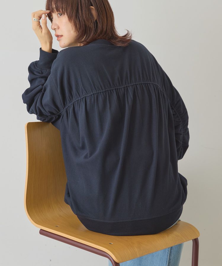AMERICAN HOLIC「バックギャザー裏毛スウェット」|スウェット・ジャージ|Dark Navy