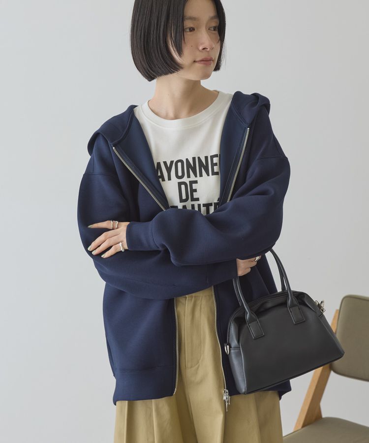 AMERICAN HOLIC「ポンチZIPパーカー」|スウェット・ジャージ|Dark Navy