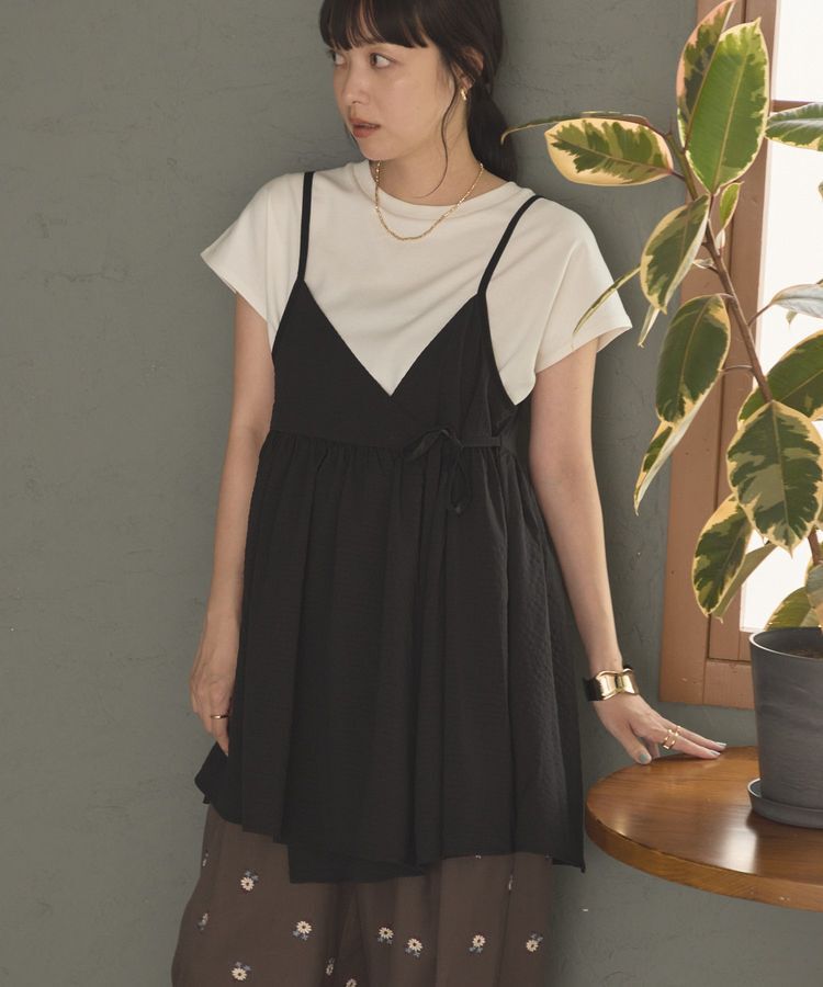 AMERICAN HOLIC「【WEB限定】前後2WAYキャミソールチュニック【UVカット・イージーケア】」|ベスト・ジレ|