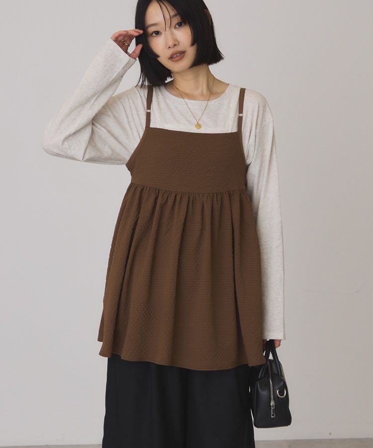 AMERICAN HOLIC「【WEB限定】前後2WAYキャミソールチュニック【UVカット・イージーケア】」|ベスト・ジレ|