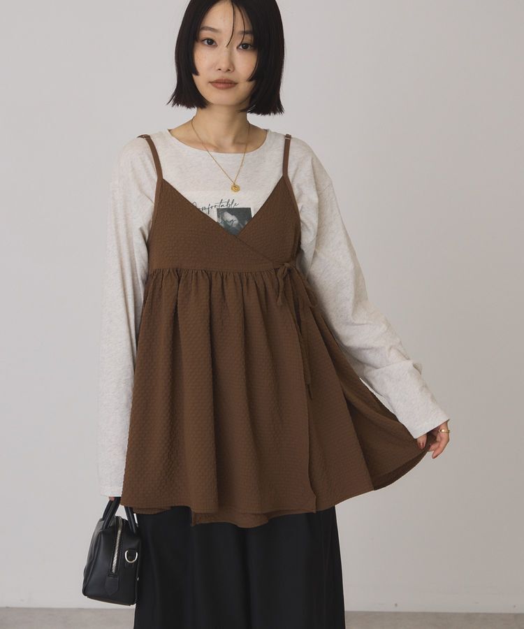 AMERICAN HOLIC「【WEB限定】前後2WAYキャミソールチュニック【UVカット・イージーケア】」|ベスト・ジレ|