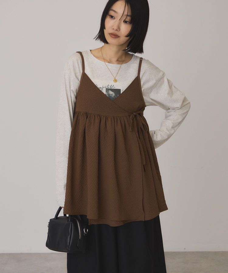 AMERICAN HOLIC「【WEB限定】前後2WAYキャミソールチュニック【UVカット・イージーケア】」|ベスト・ジレ|